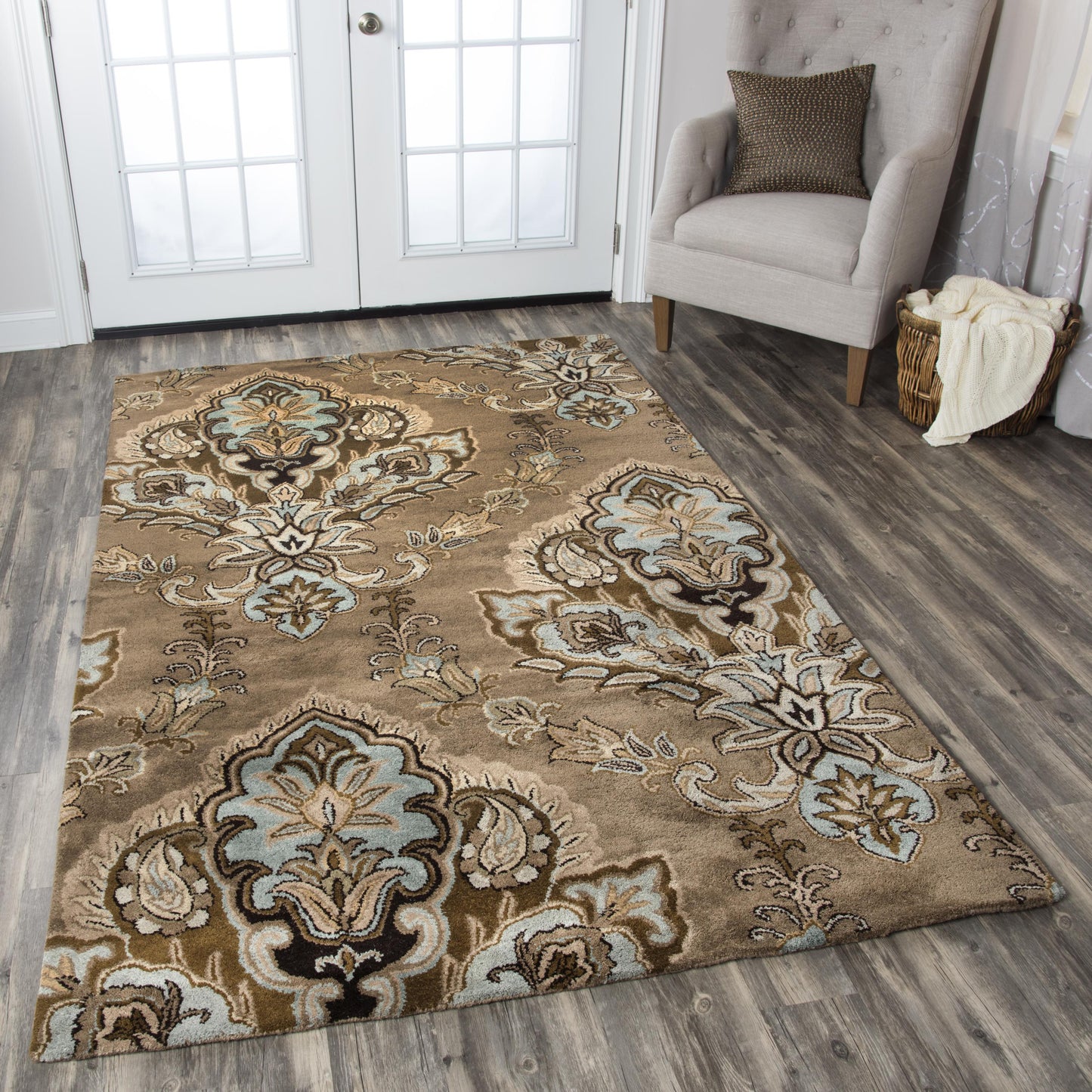 Volare VO1683 Brown Hand-Tufted Rug - Rizzy