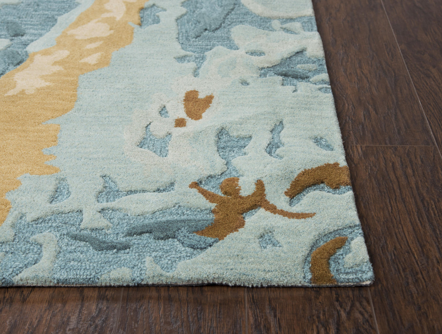 Vogue VOG102 Aqua  Hand Tufted Rug - Rizzy