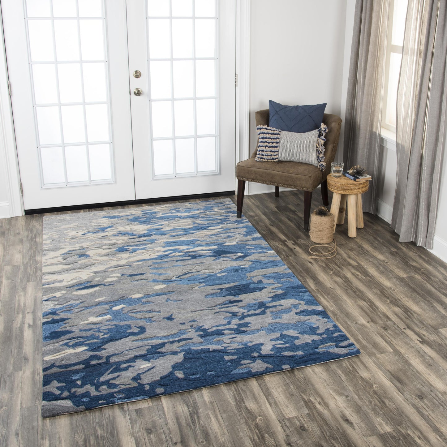 Vogue VOG108 Blue Hand Tufted Rug - Rizzy