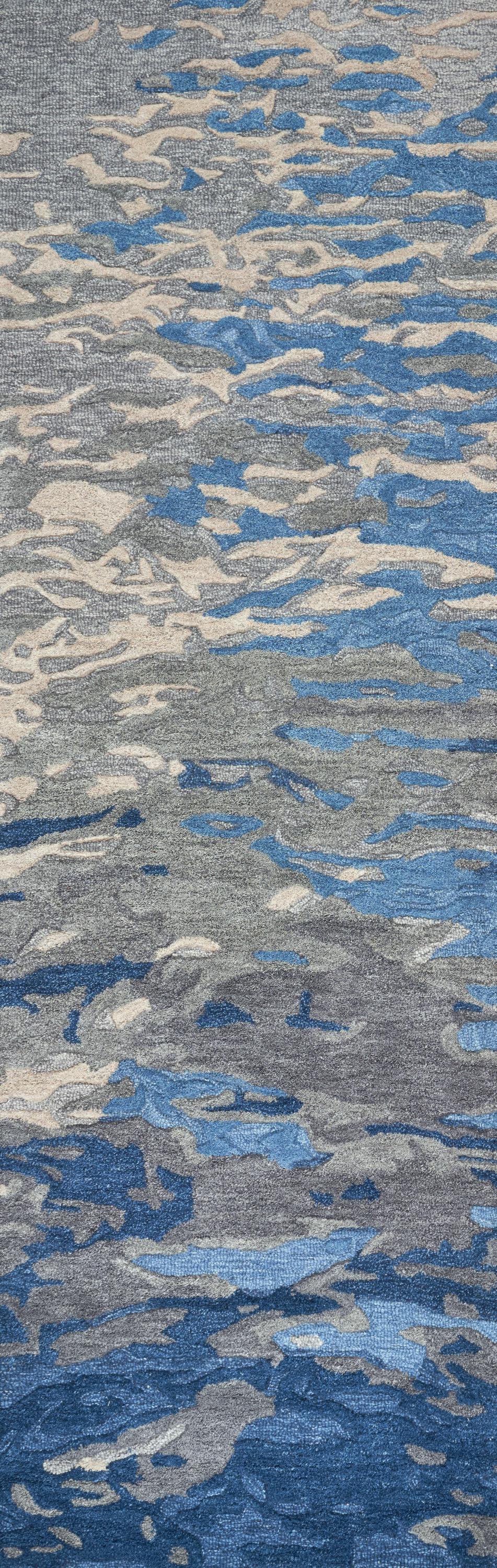 Vogue VOG108 Blue Hand Tufted Rug - Rizzy