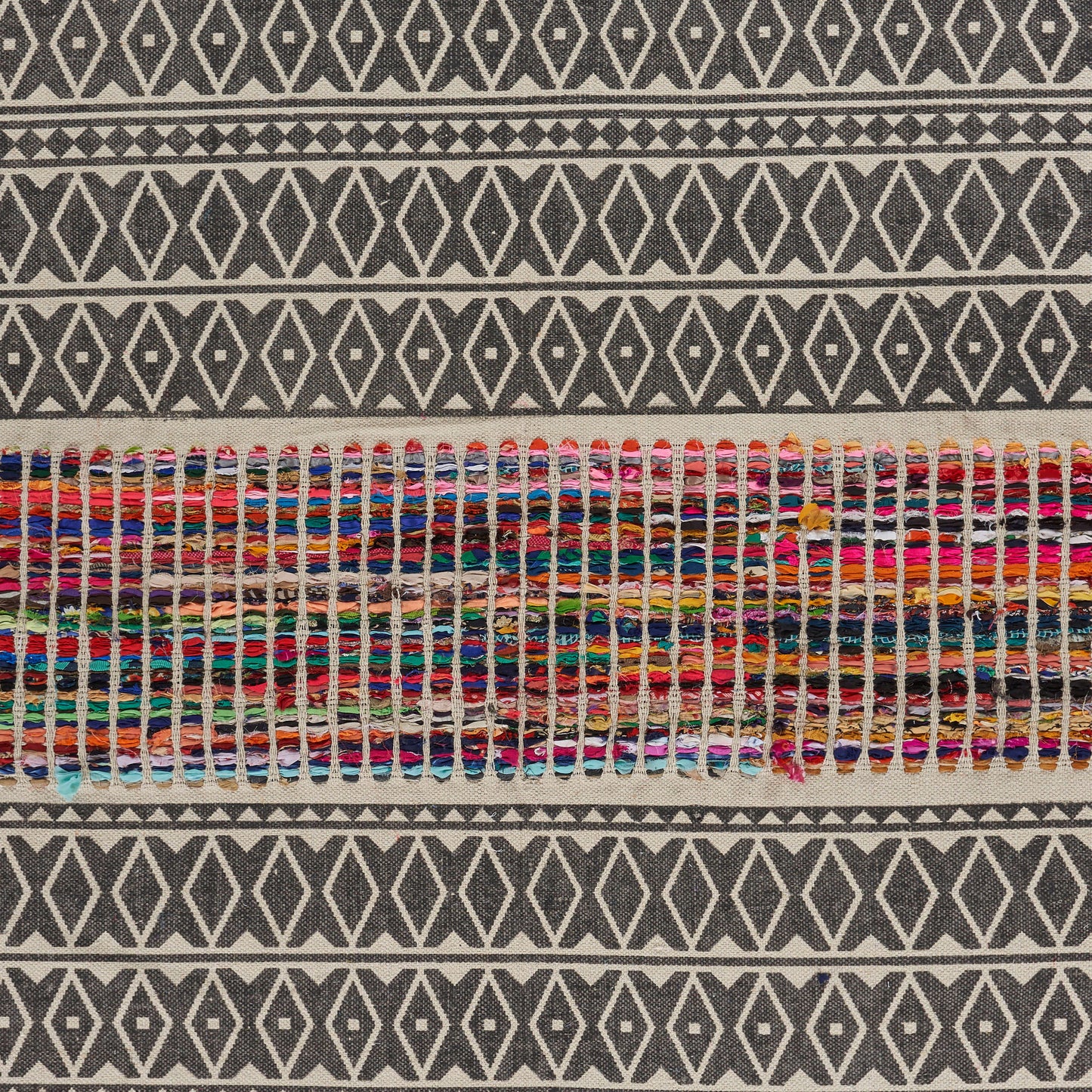Vogue-04608 Bohemian/Eclectic Handmade Multi/Gray Indoor Area Rug - LR Home