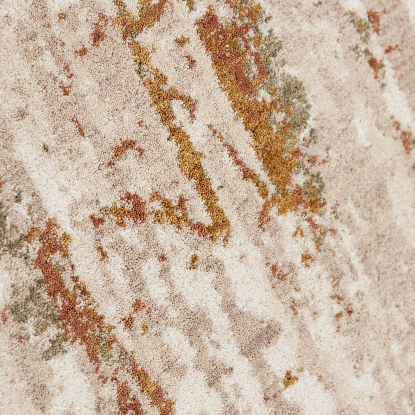 Ventura VRA748 Beige/Green Power Loomed Rug - Rizzy