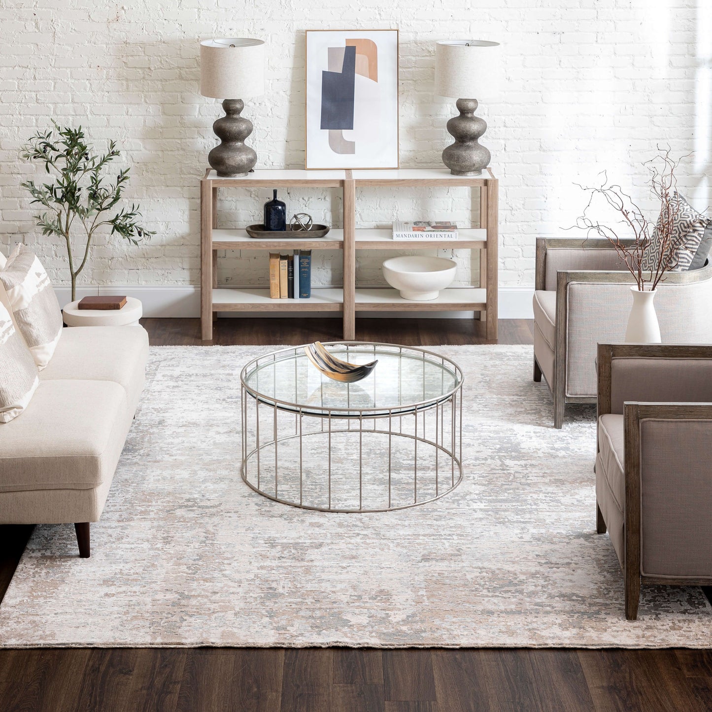 Karastan Rugs Velleta Cream  Beige Area Rug