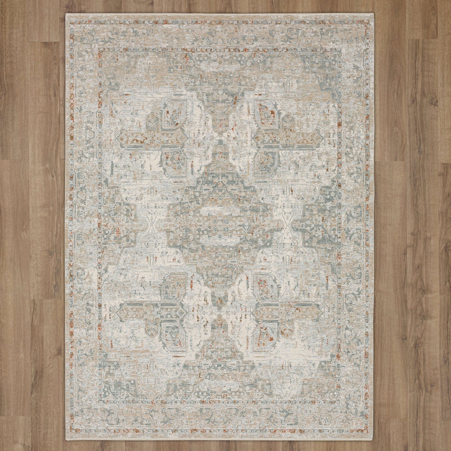 Via Salaria Cream Beige Area Rug - Karastan