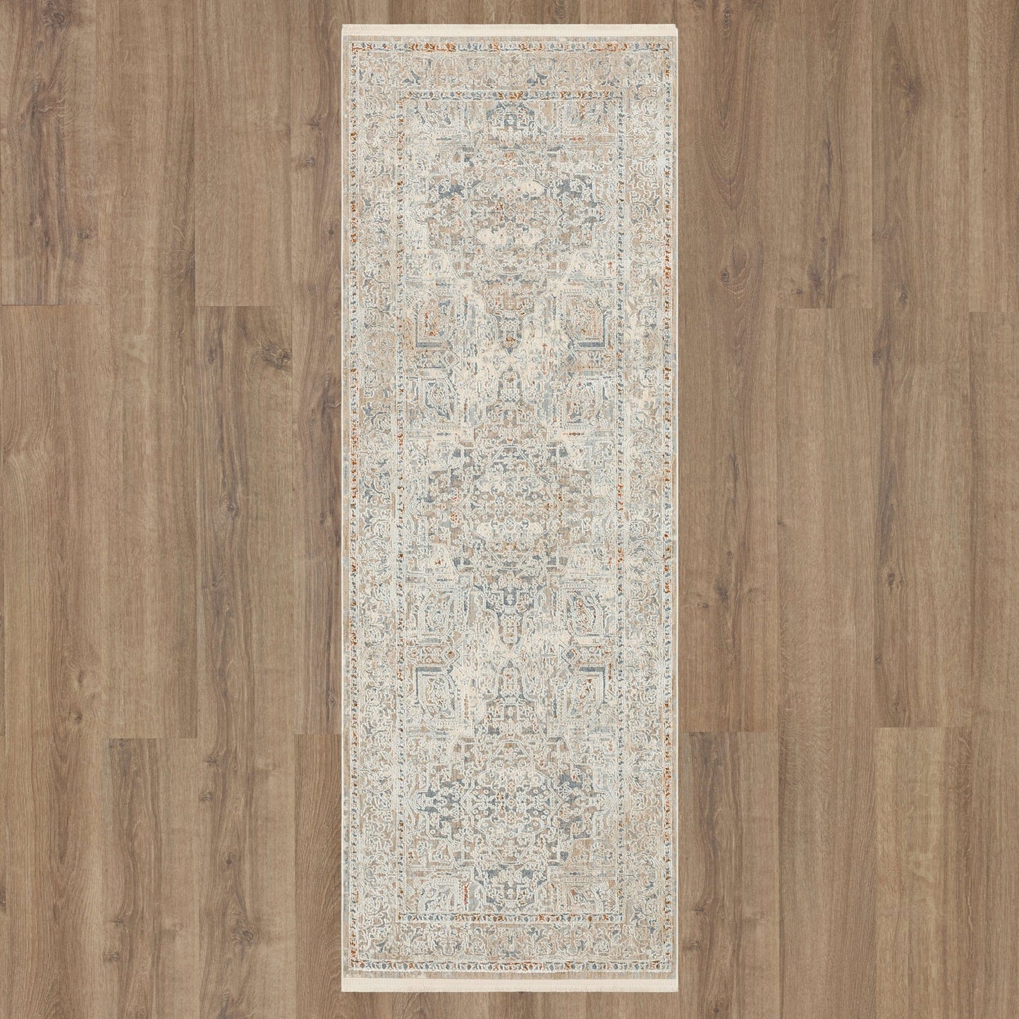 Via Salaria Cream Beige Area Rug - Karastan