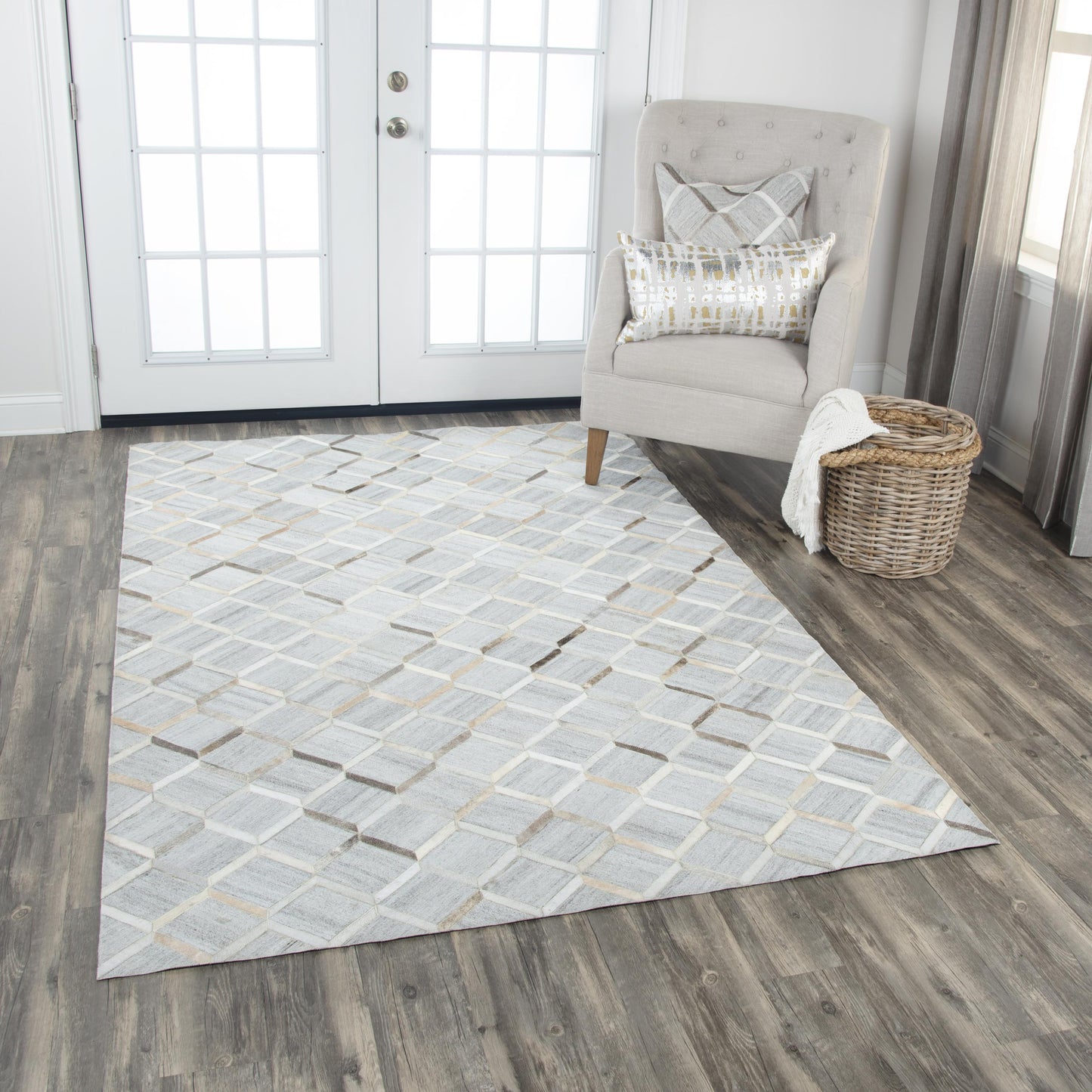 Wild Thing WDT102 Gray Hand-Woven Rug - Rizzy