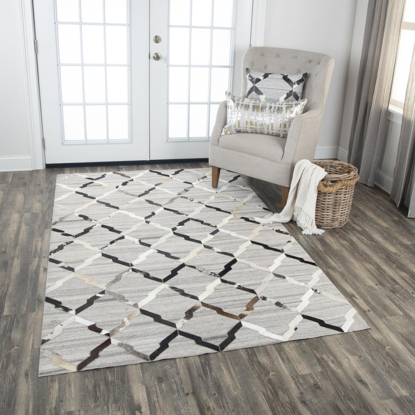 Wild Thing WDT103 Gray Hand-Woven Rug - Rizzy