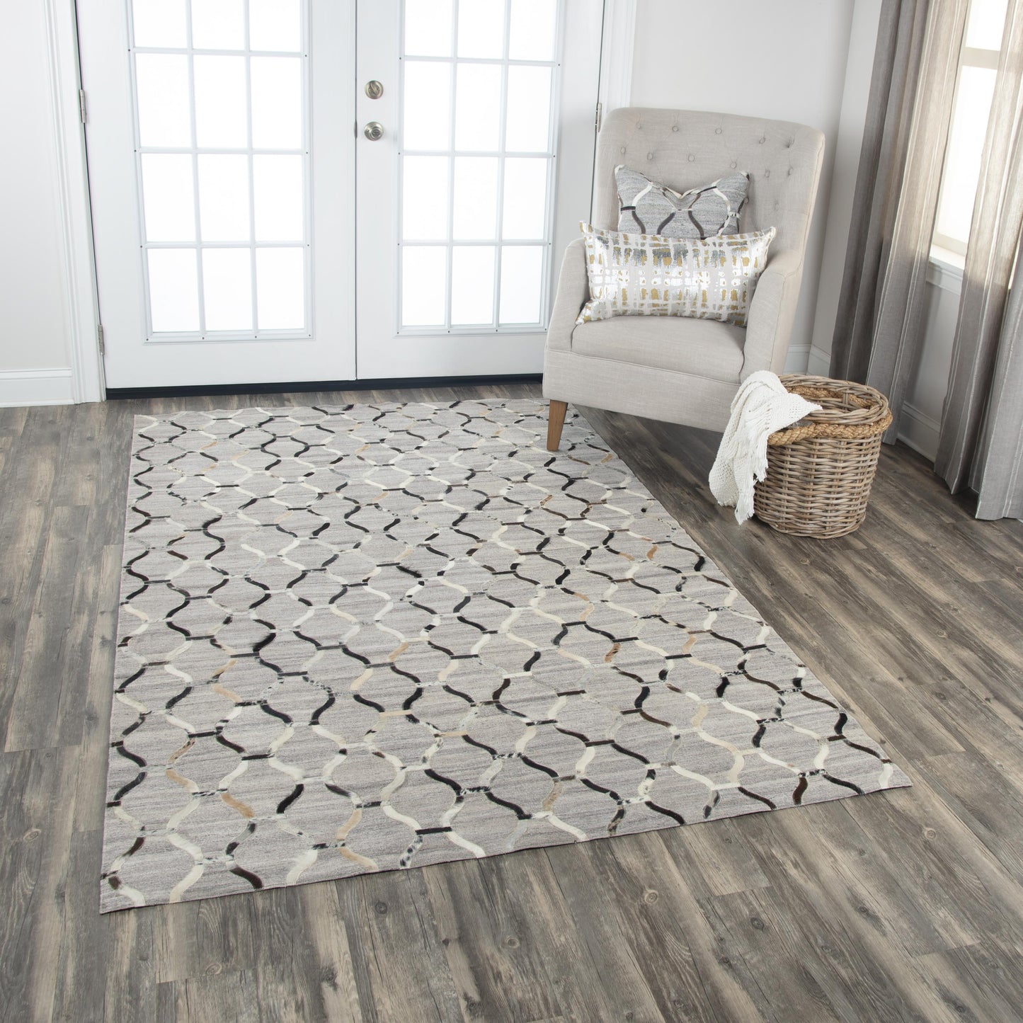 Wild Thing WDT104 Gray Hand-Woven Rug - Rizzy