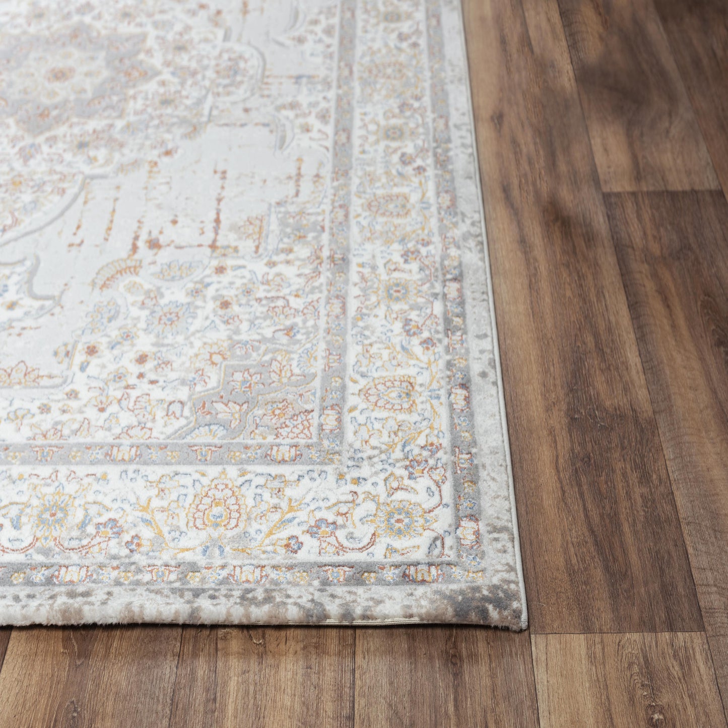 Westchester WES855 Gray/Multi Machine-Made Rug - Rizzy