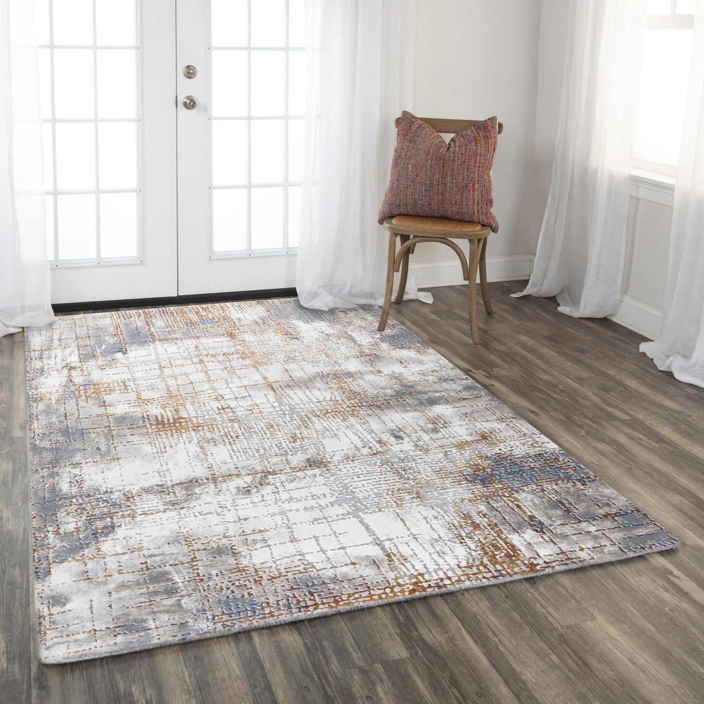Westchester WES860 Ivory/Multi Power Loomed Rug - Rizzy