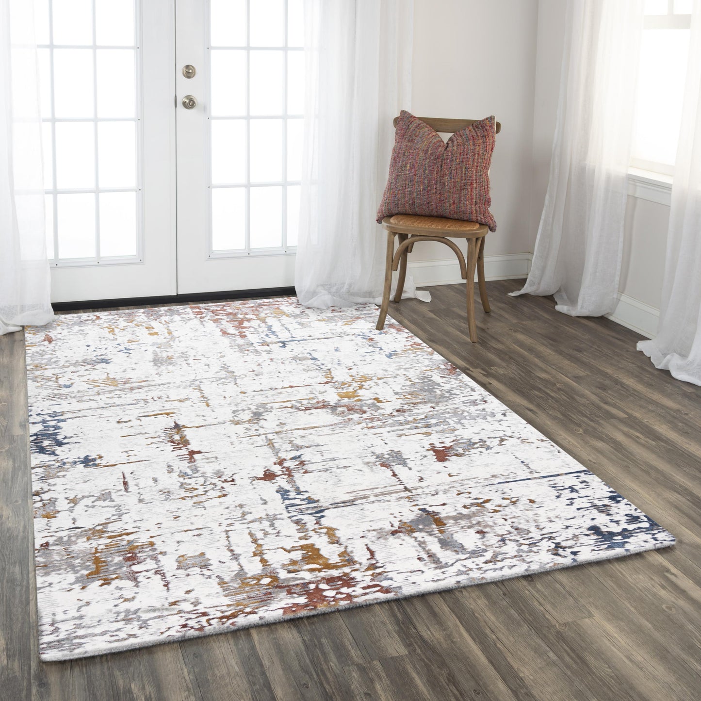 Westchester WES861 Ivory/Multi Power Loomed Rug - Rizzy