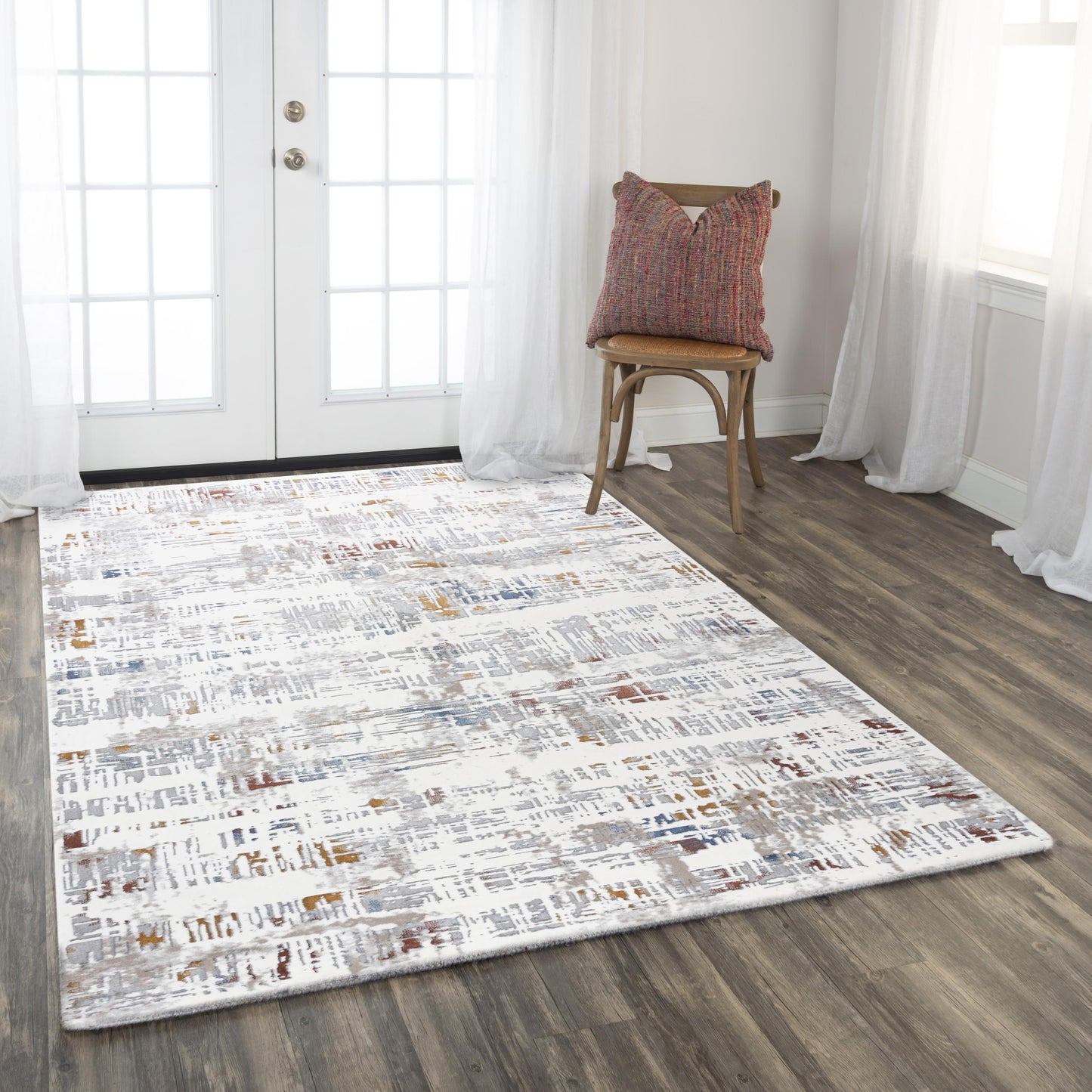 Westchester WES862 Ivory/Multi Power Loomed Rug - Rizzy
