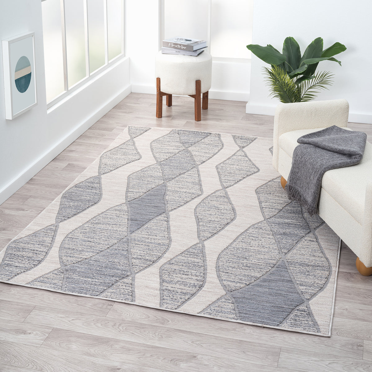 Westport Geometric PET Yarn Indoor/Outdoor Area Rug - lifestyle view 3