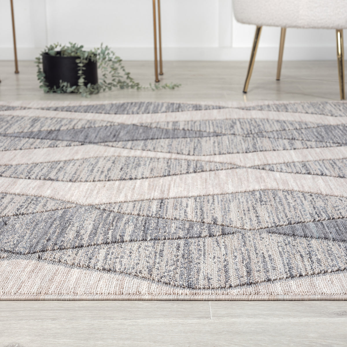 Westport Geometric PET Yarn Indoor/Outdoor Area Rug - detail view