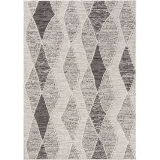 WESTP-82294 Modern/Contemporary Machine Made Gray PET Yarn Indoor/Outdoor Area Rugs - LR Home