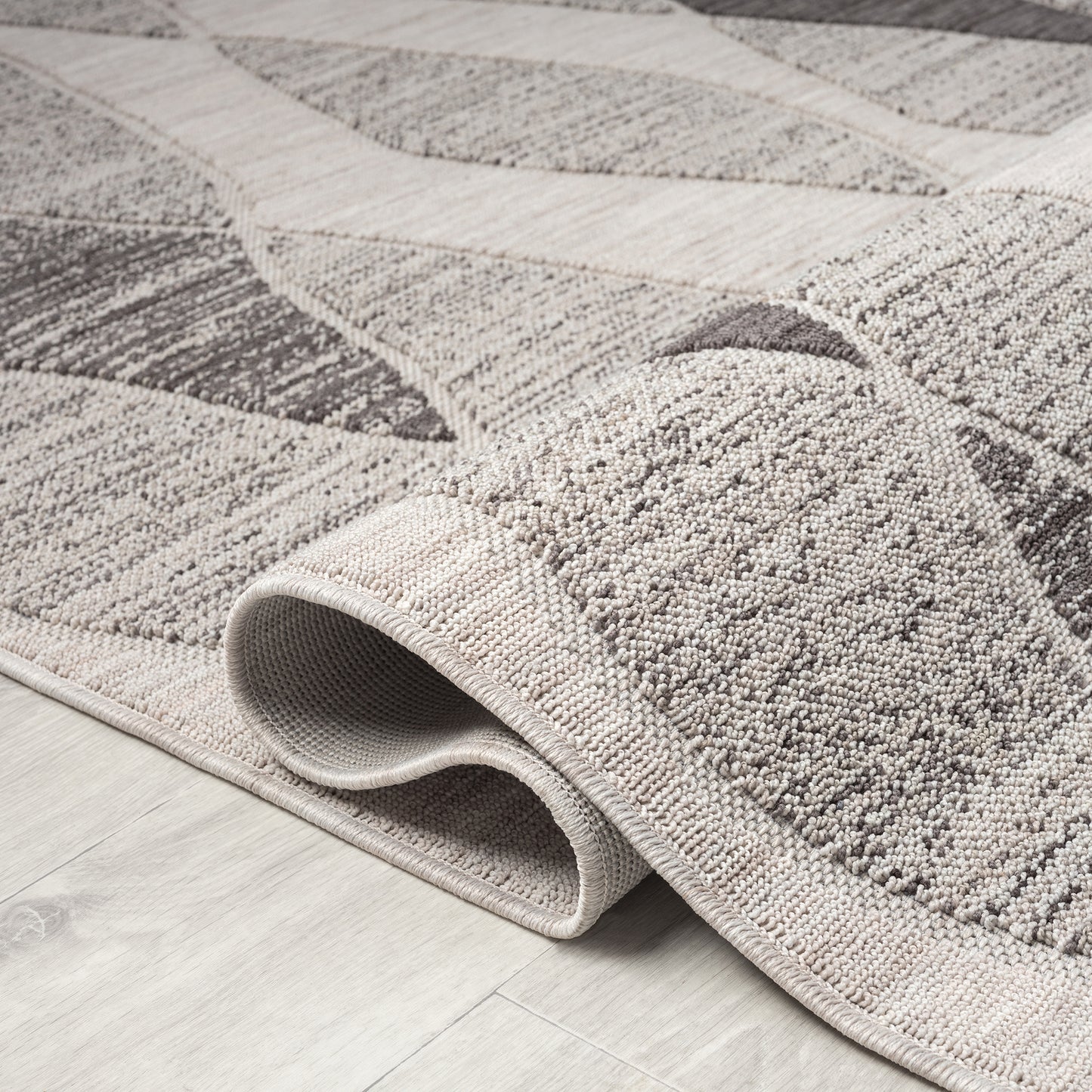 WESTP-82294 Modern/Contemporary Machine Made Gray PET Yarn Indoor/Outdoor Area Rugs - LR Home