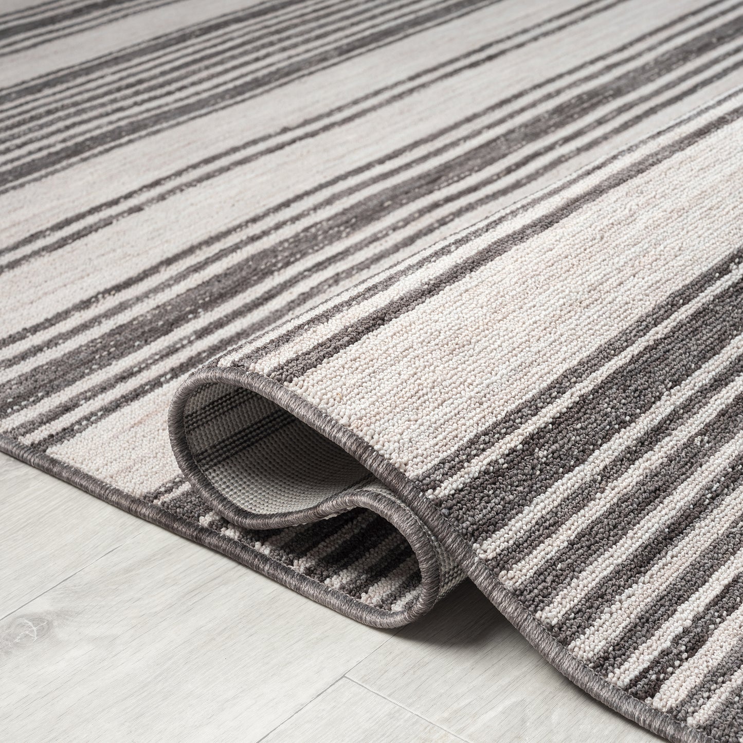 WESTP-82298 Modern/Contemporary Machine Made Ivory/Gray PET Yarn Indoor/Outdoor Area Rugs - LR Home