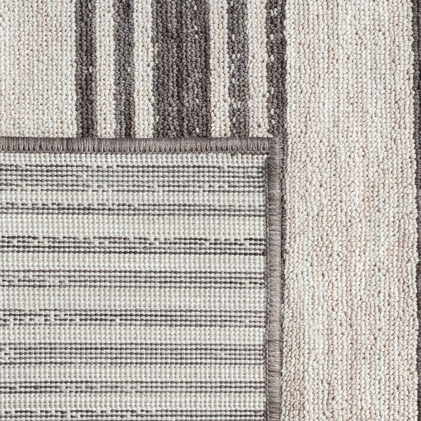 Westport-82298 Contemporary Power-Loomed Ivory/Gray Polypropylene Indoor/Outdoor Area Rug - LR Home