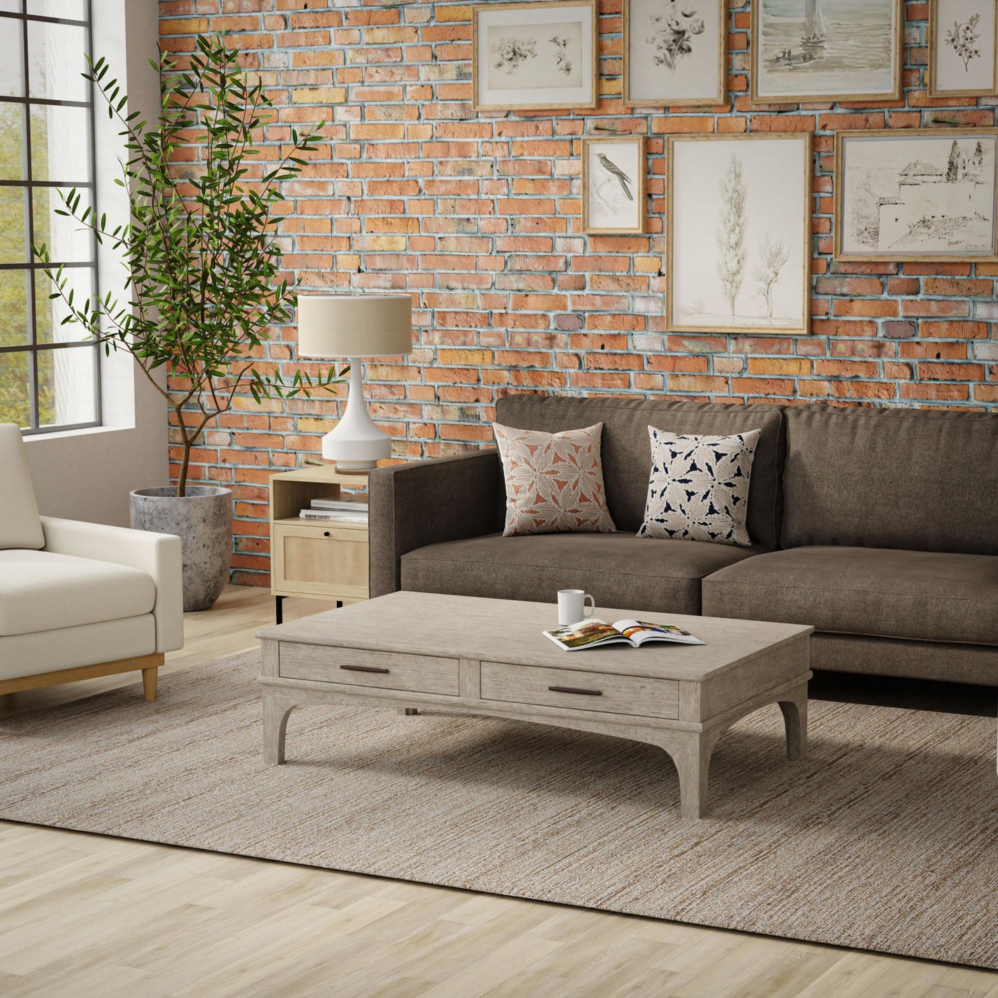 Willow WLO253 Brown Hand Tufted Rug - Rizzy