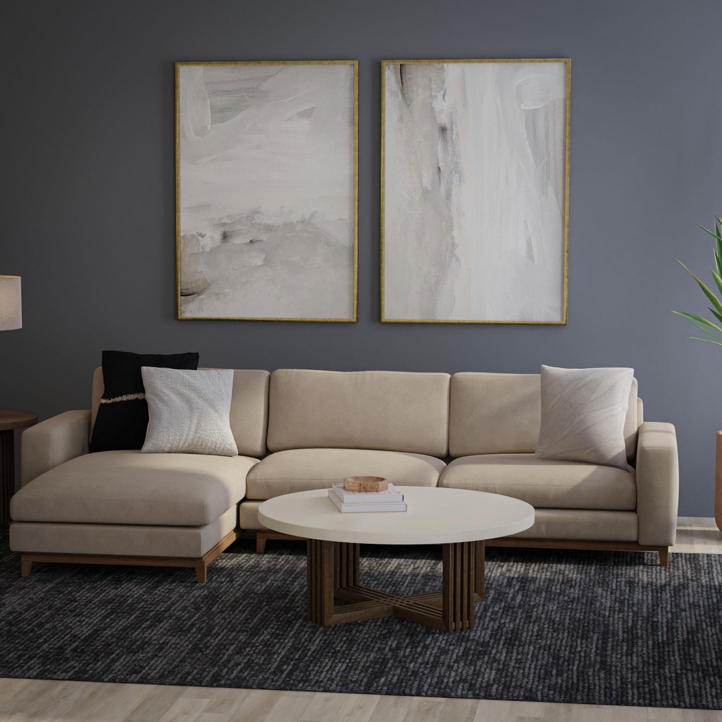 Willow WLO255 Blue Hand Tufted Rug - Rizzy