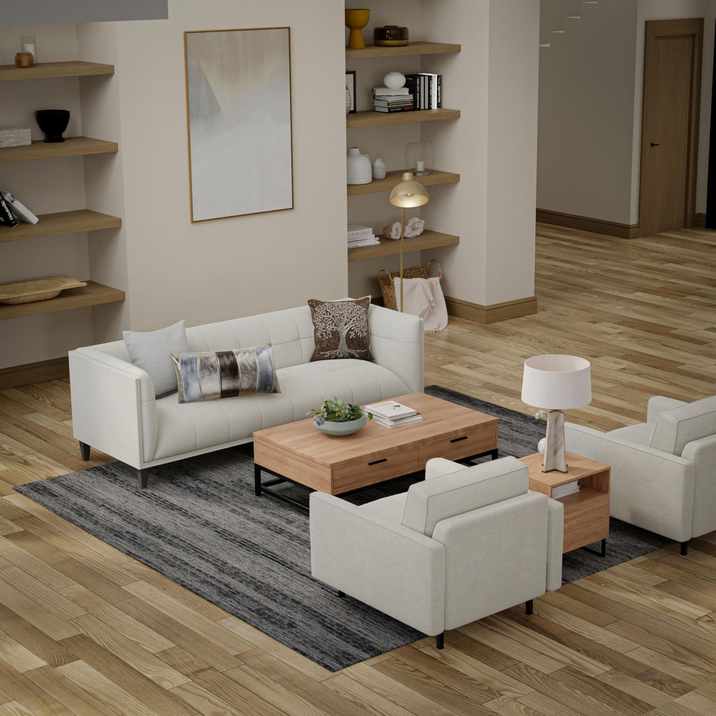 Willow WLO257 Blue Hand Tufted Rug - Rizzy