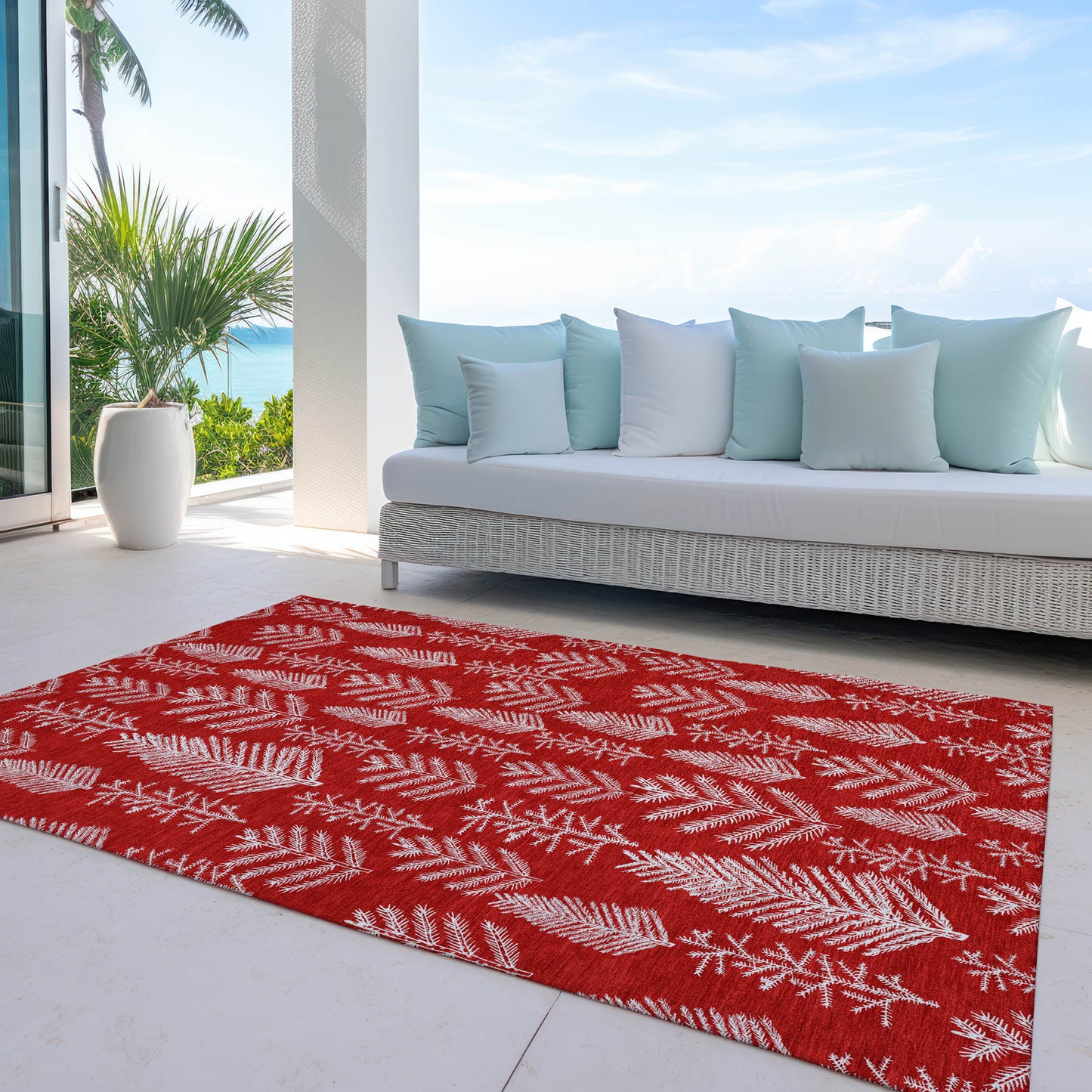 Machine Made Wonderland WN21 Red - Dalyn Rugs