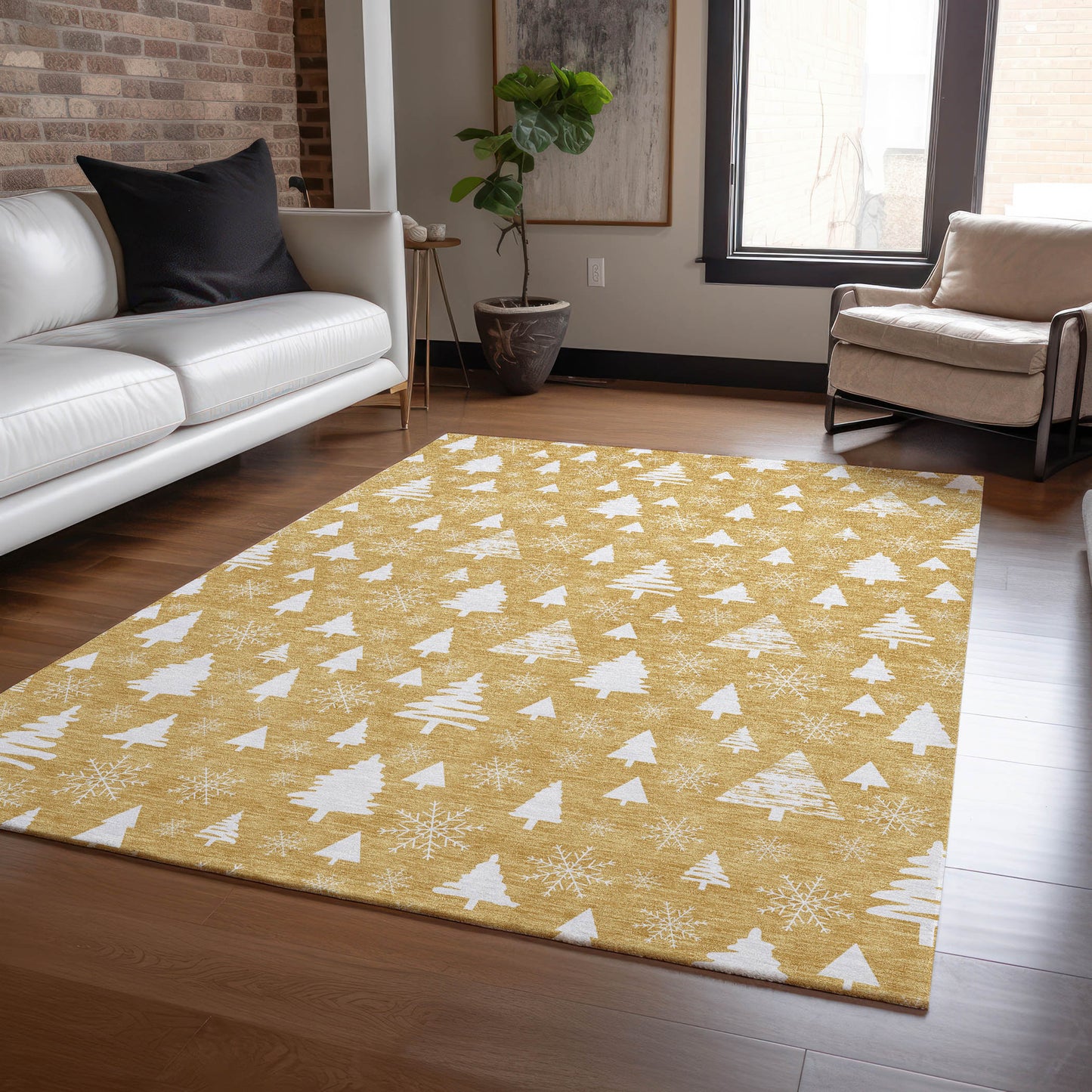 Machine Made Wonderland WN23 Gold - Dalyn Rugs