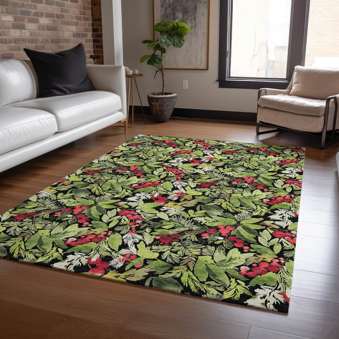Machine Made Wonderland WN24 Black - Dalyn Rugs