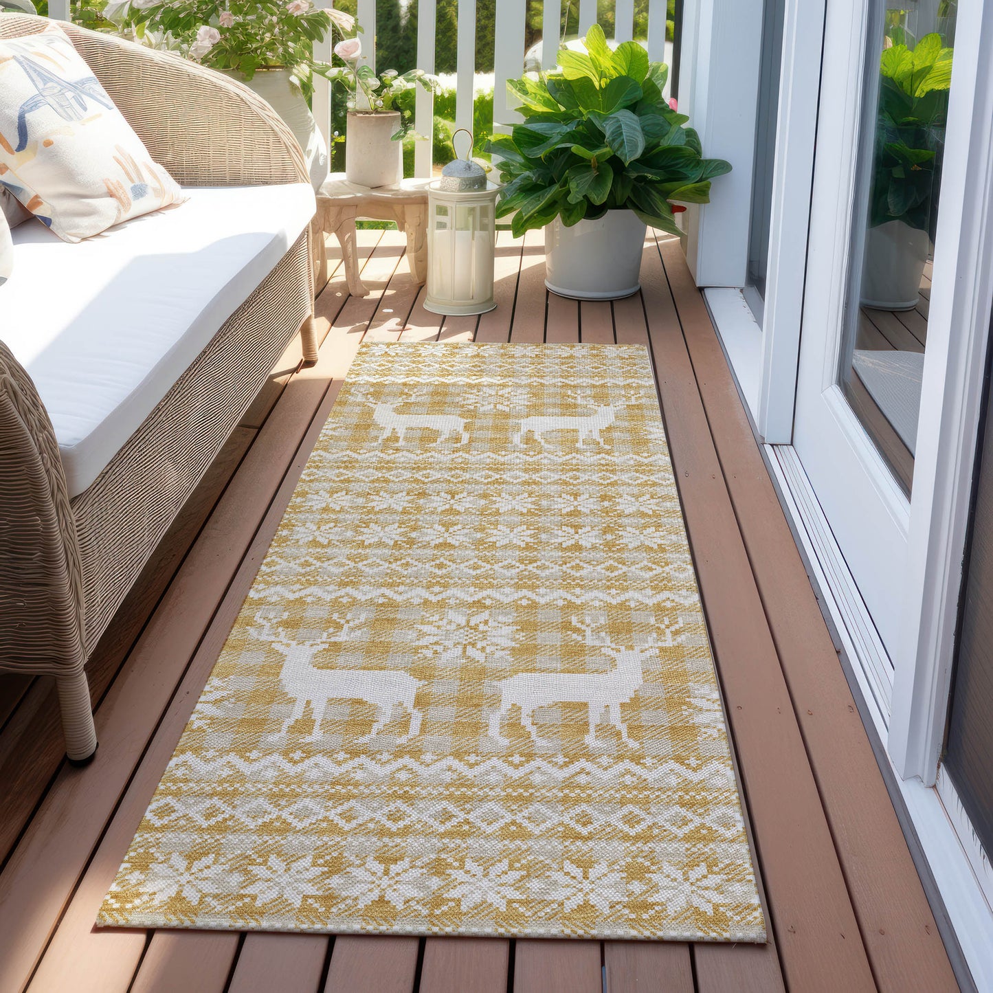 Machine Made Wonderland WN28 Gold - Dalyn Rugs