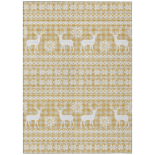 Machine Made Wonderland WN28 Gold - Dalyn Rugs