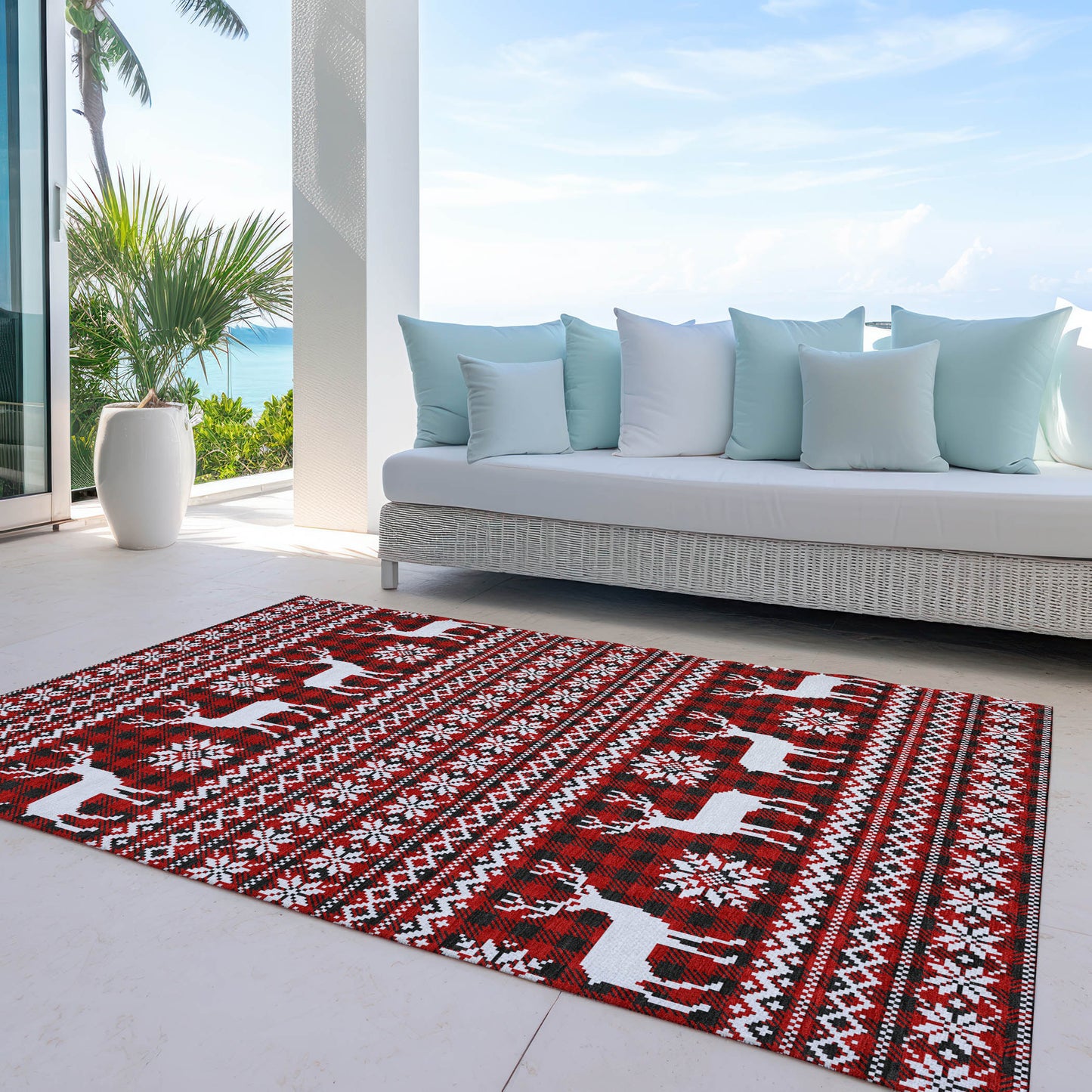 Machine Made Wonderland WN28 Red - Dalyn Rugs