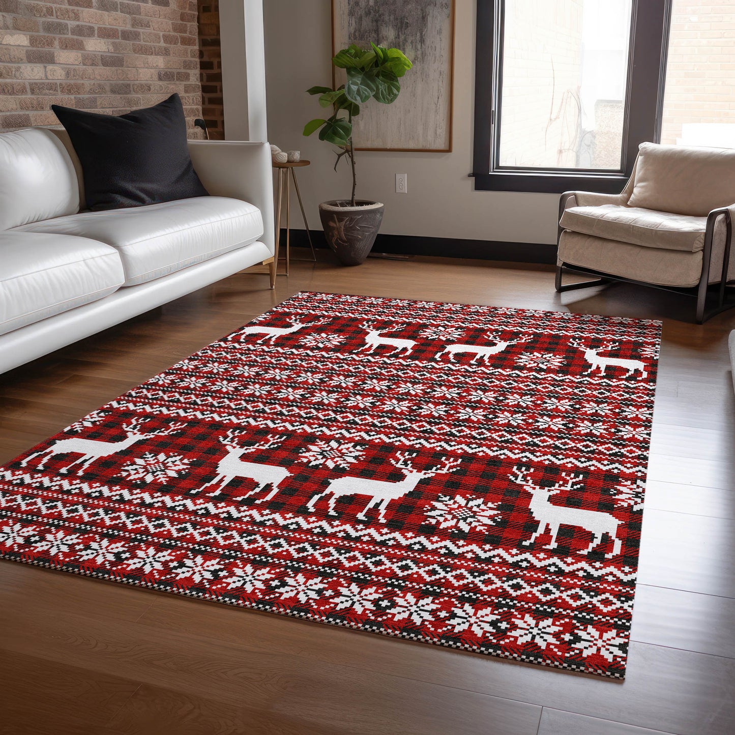 Machine Made Wonderland WN28 Red - Dalyn Rugs