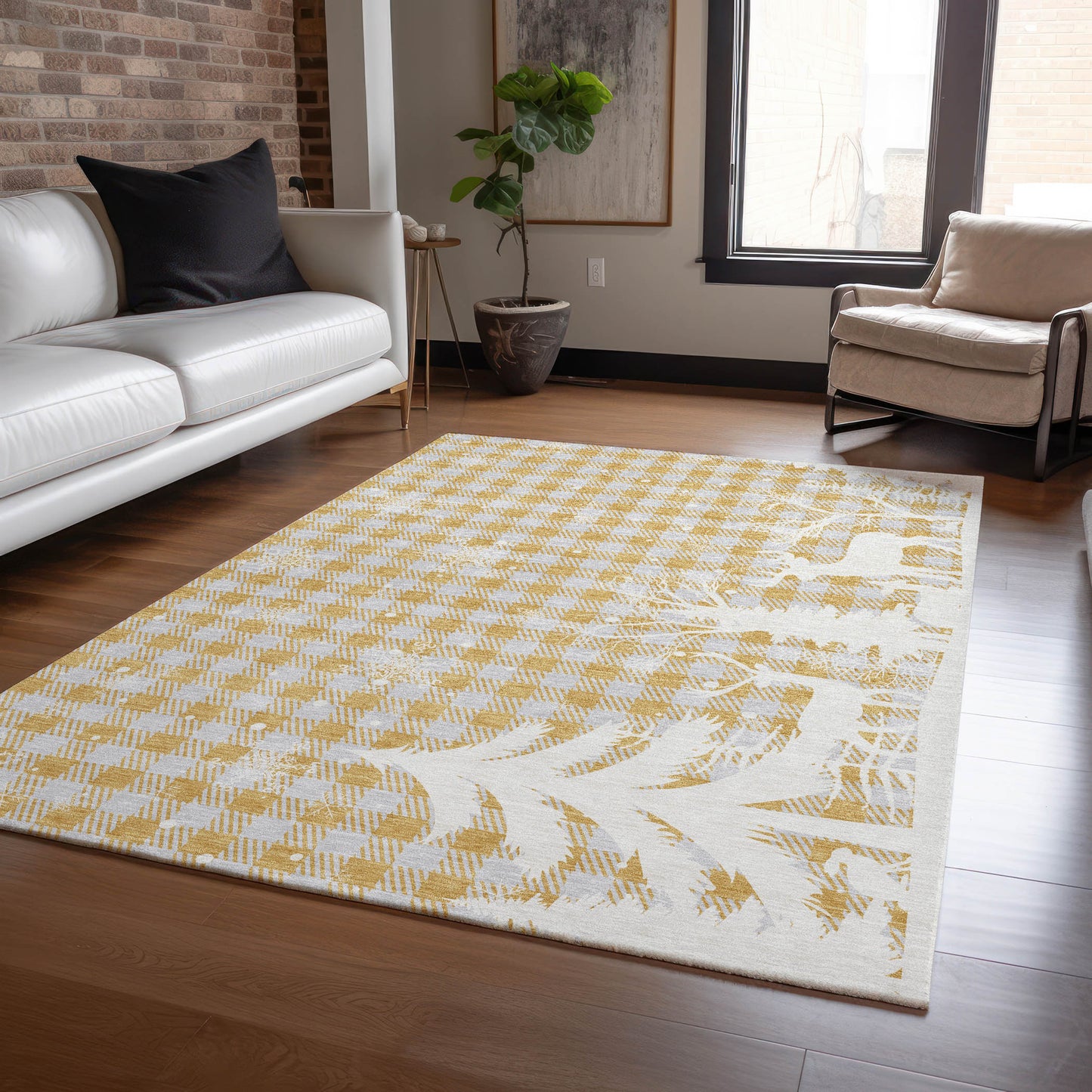 Machine Made Wonderland WN32 Gold - Dalyn Rugs