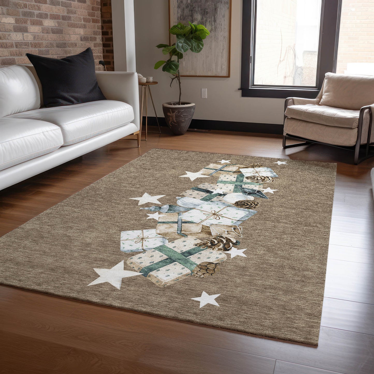Machine Made Wonderland WN33 Brown - Dalyn Rugs