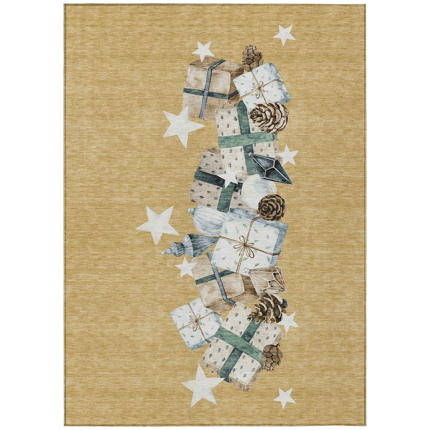 Machine Made Wonderland WN33 Gold - Dalyn Rugs