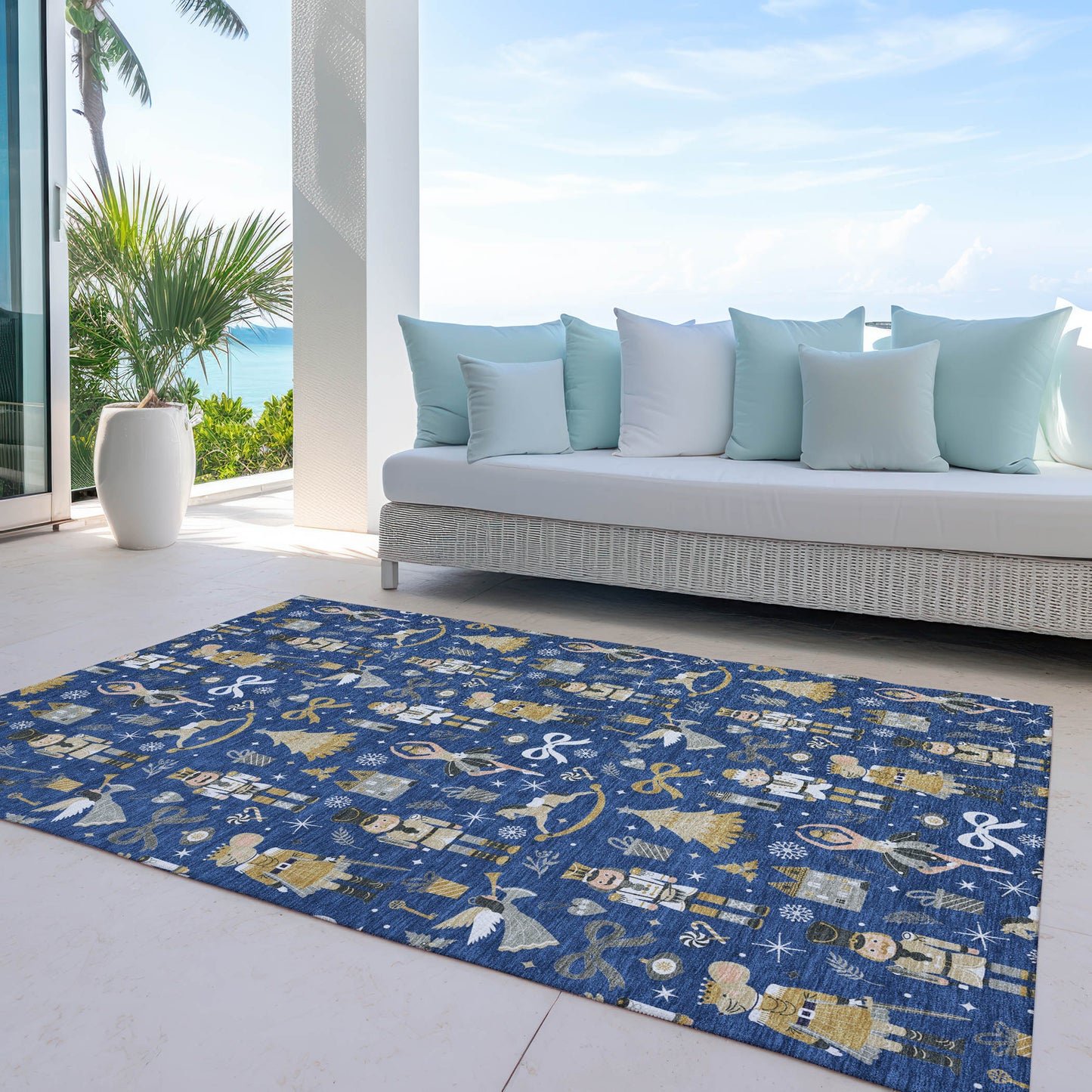 Machine Made Wonderland WN35 Navy - Dalyn Rugs