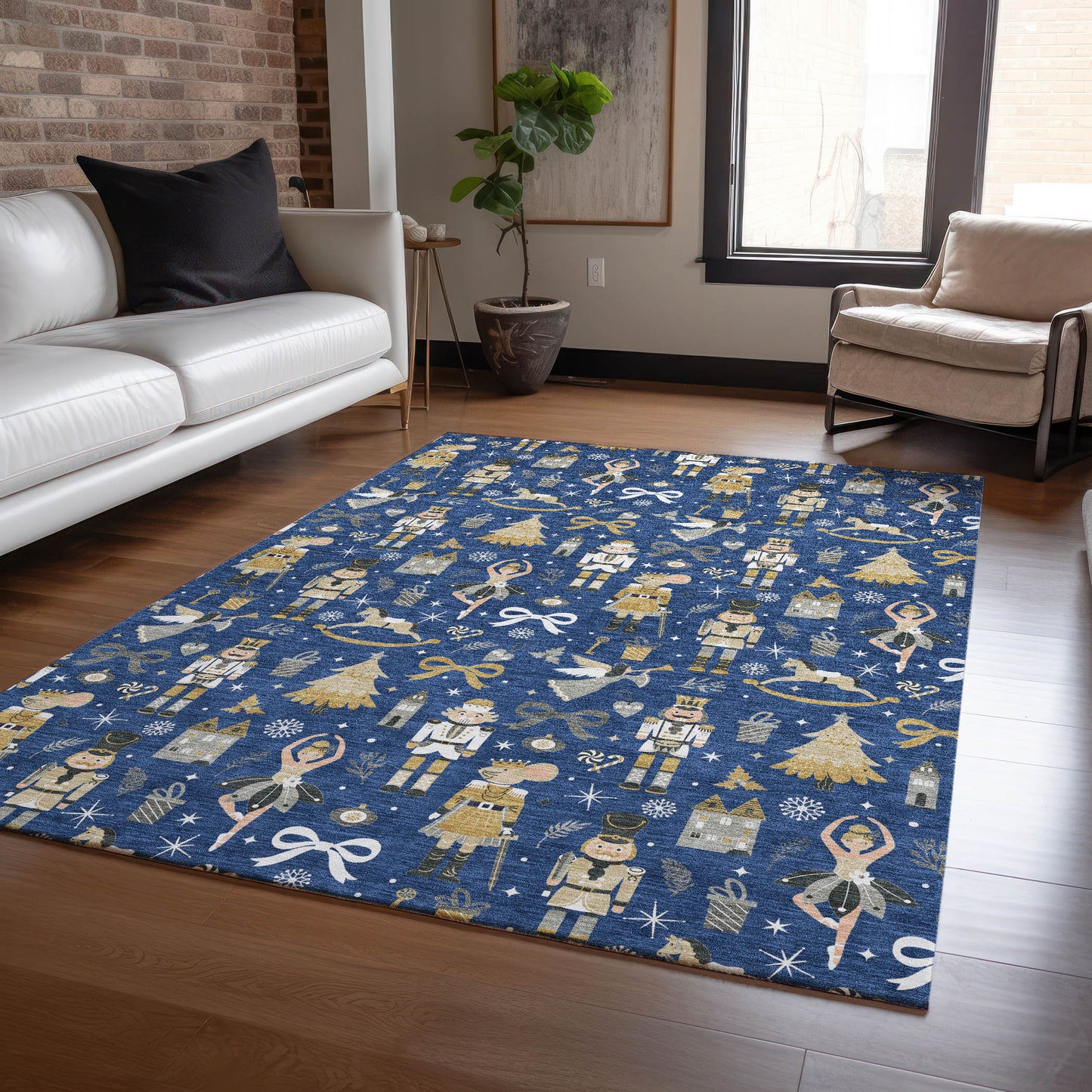 Machine Made Wonderland WN35 Navy - Dalyn Rugs