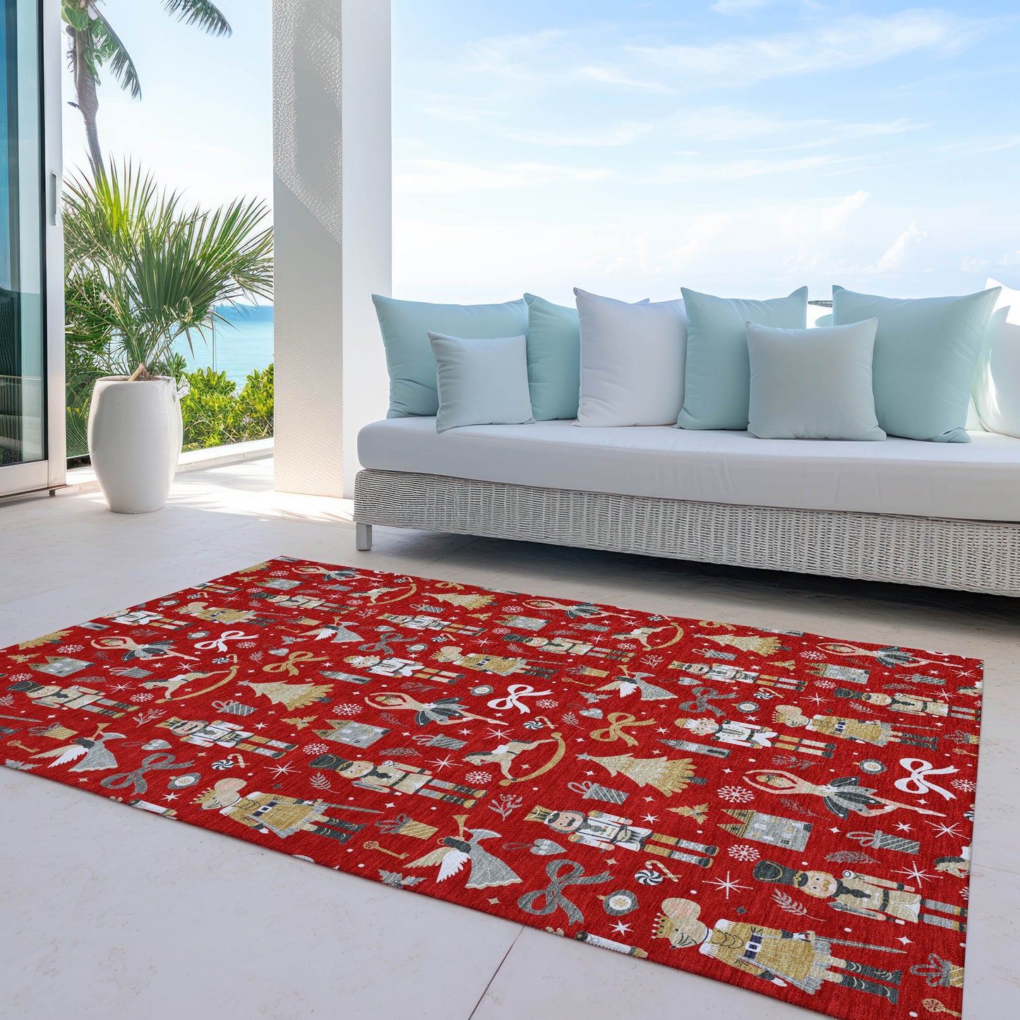 Machine Made Wonderland WN35 Red - Dalyn Rugs