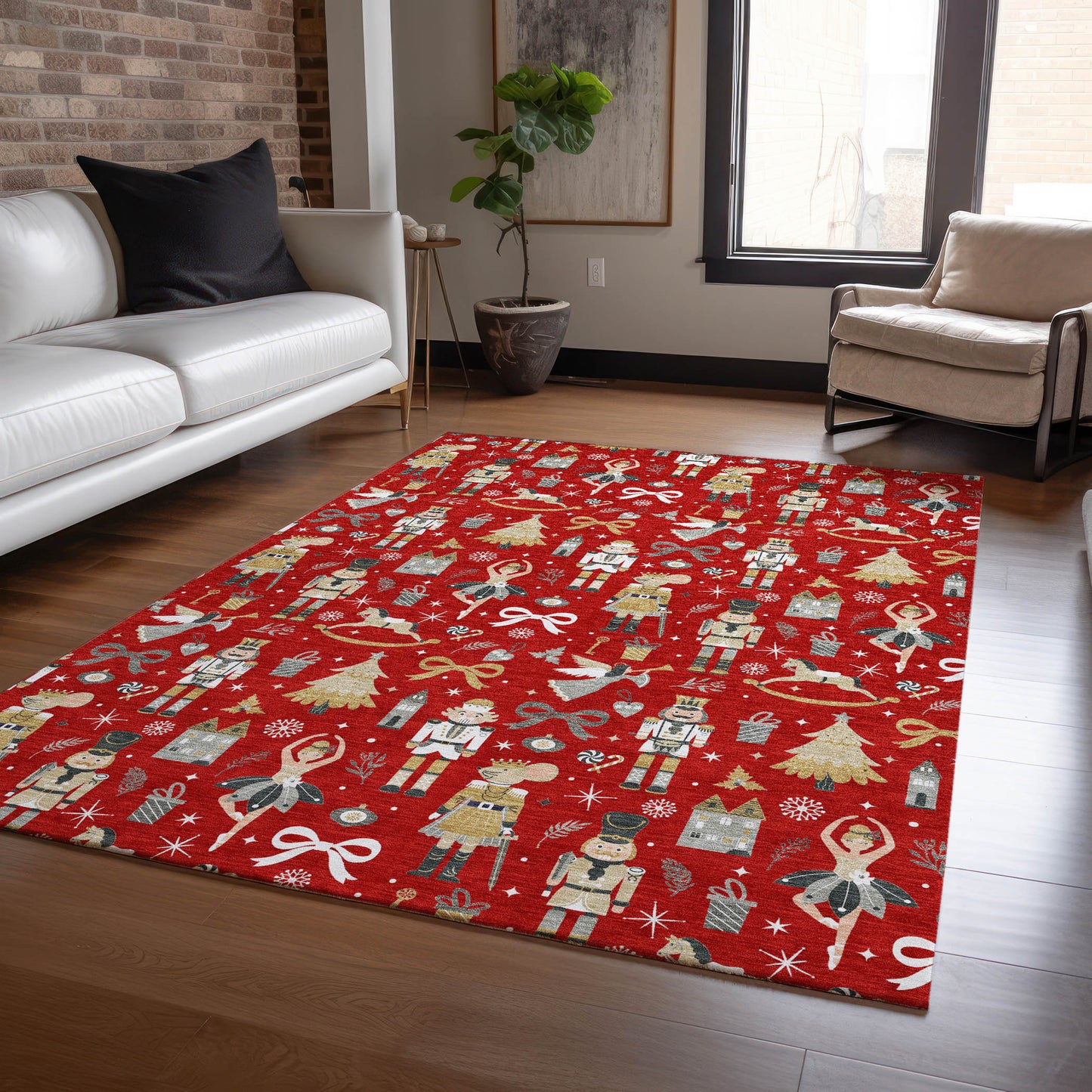 Machine Made Wonderland WN35 Red - Dalyn Rugs