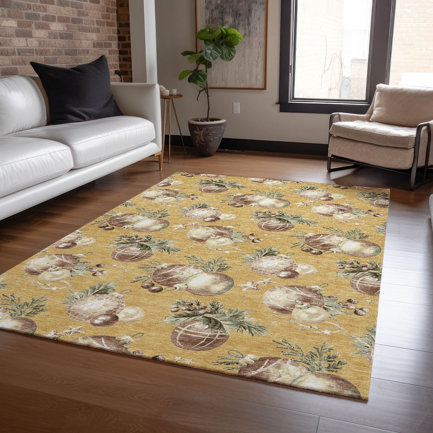 Machine Made Wonderland WN36 Gold - Dalyn Rugs