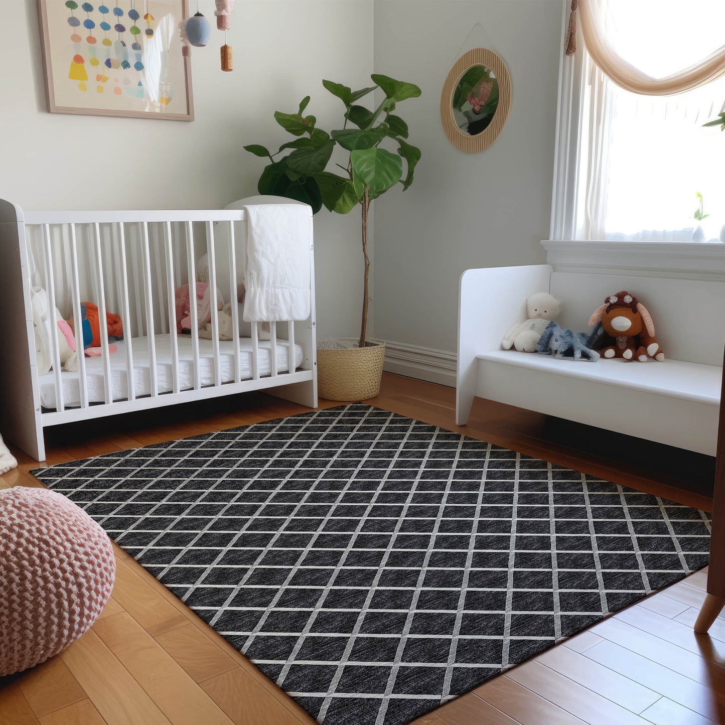 Machine Made York YO1 Black - Dalyn Rugs