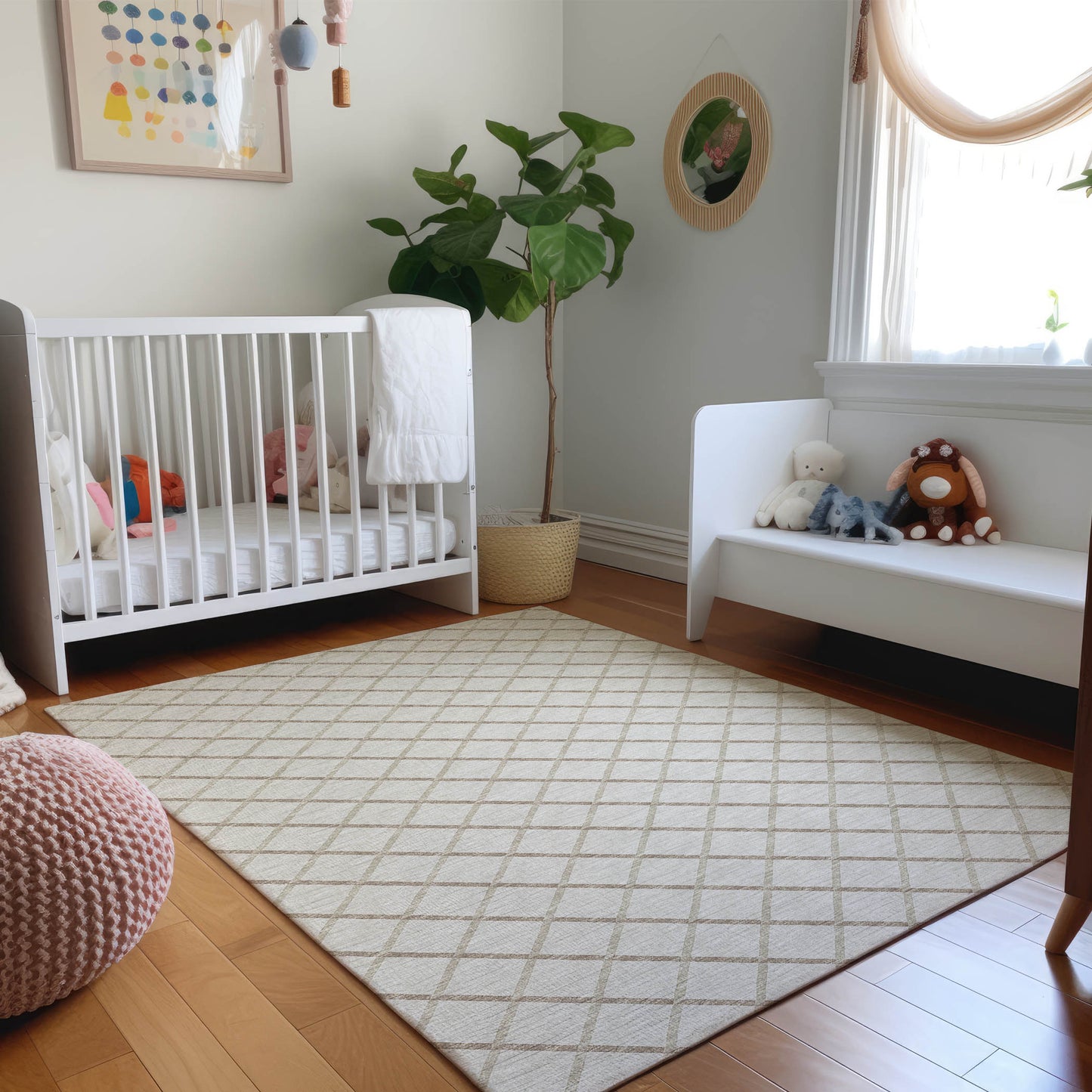 Machine Made York YO1 Ivory - Dalyn Rugs
