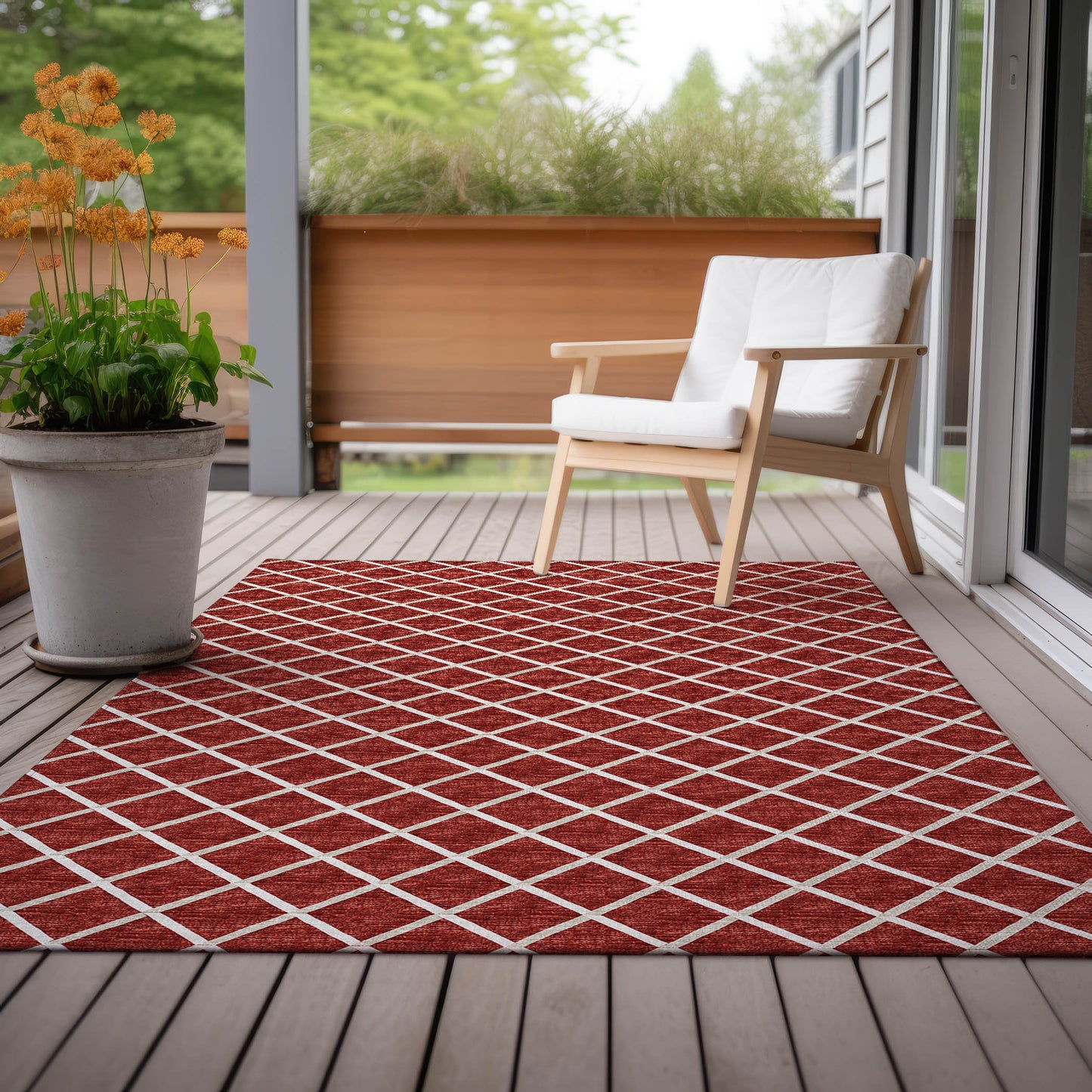 Machine Made York YO1 Red - Dalyn Rugs