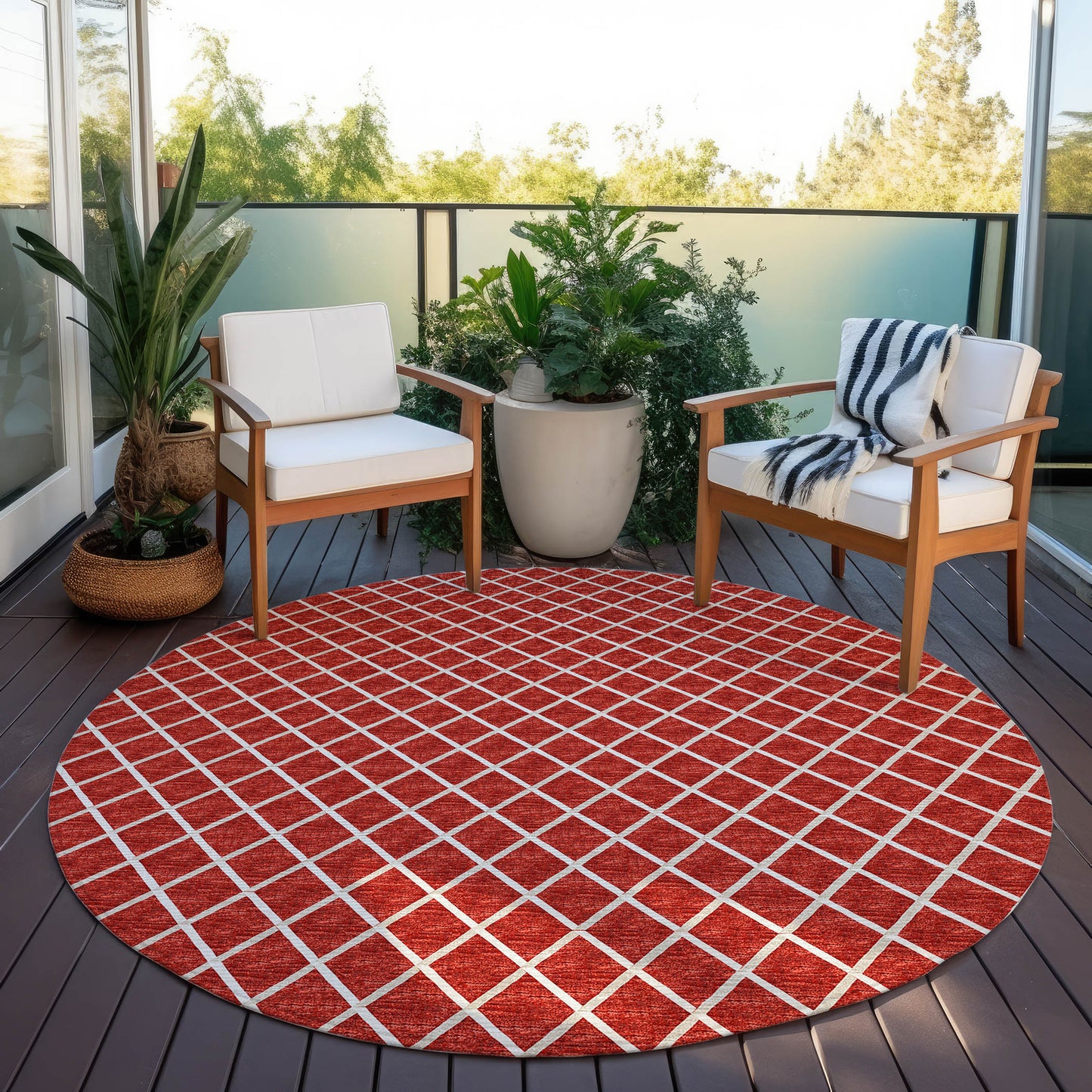 Machine Made York YO1 Red - Dalyn Rugs