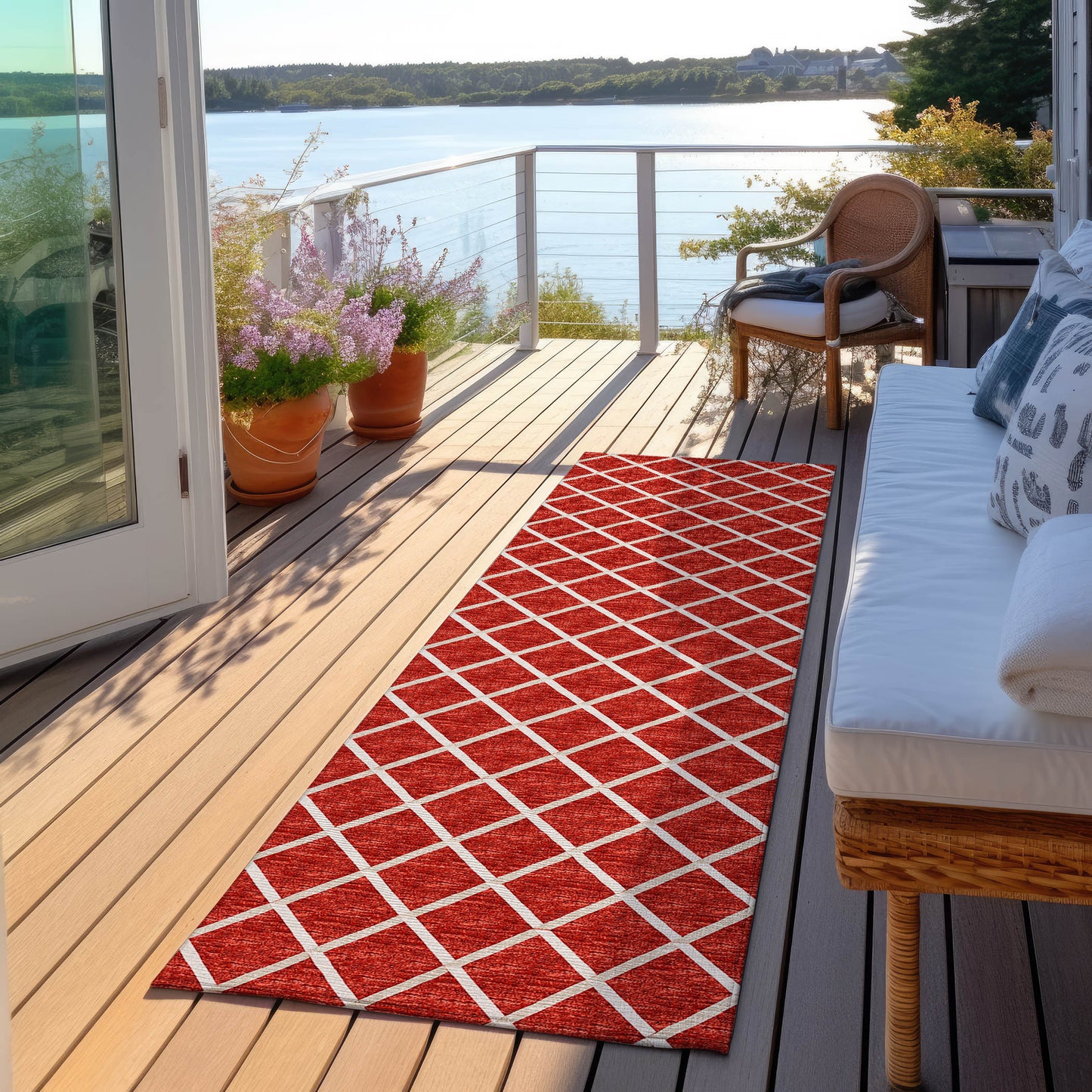 Machine Made York YO1 Red - Dalyn Rugs