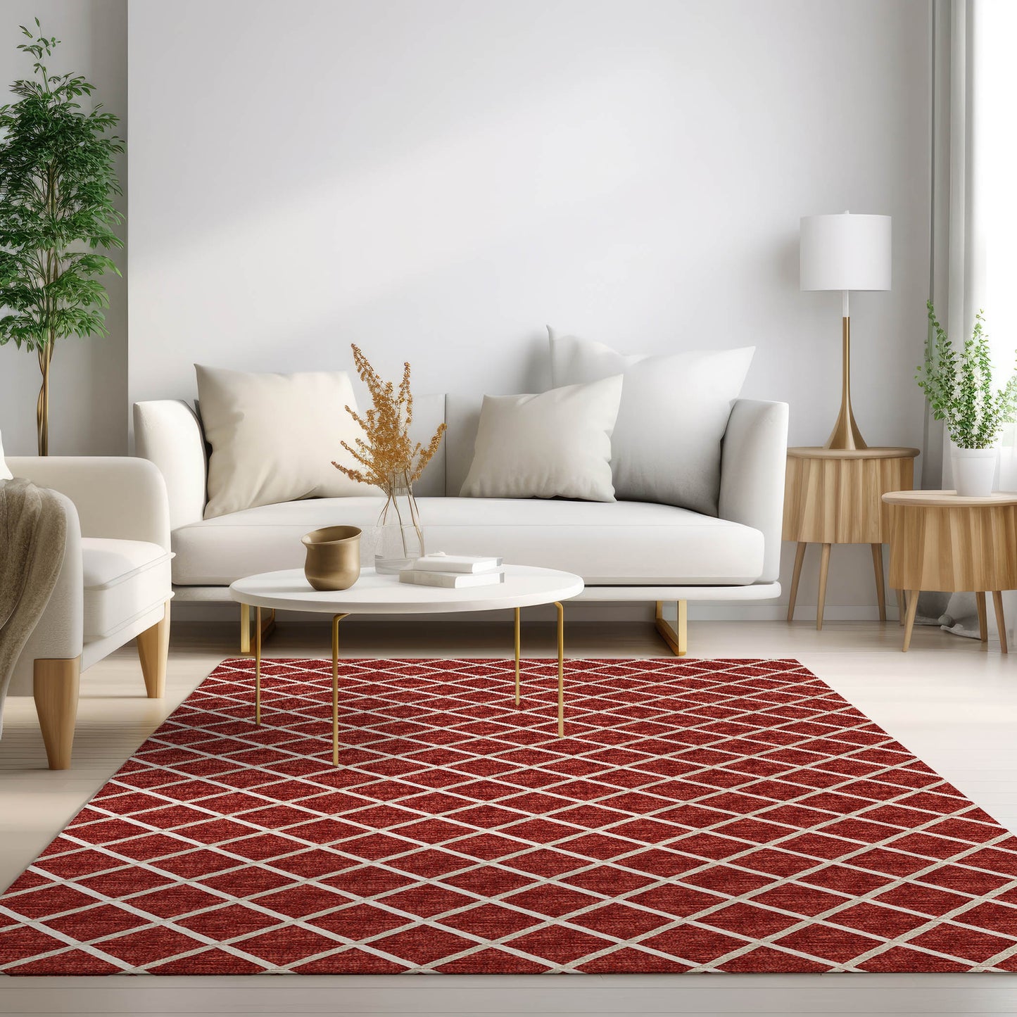 Machine Made York YO1 Red - Dalyn Rugs