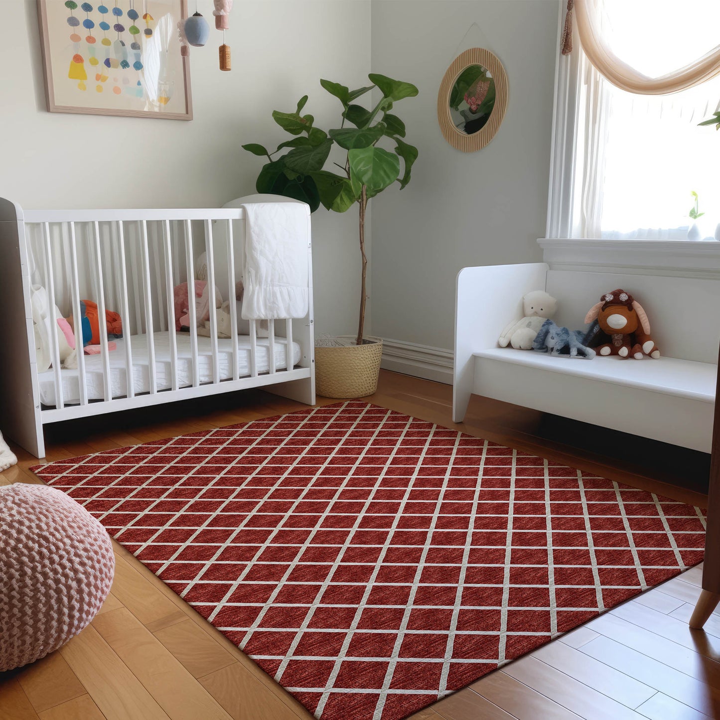 Machine Made York YO1 Red - Dalyn Rugs