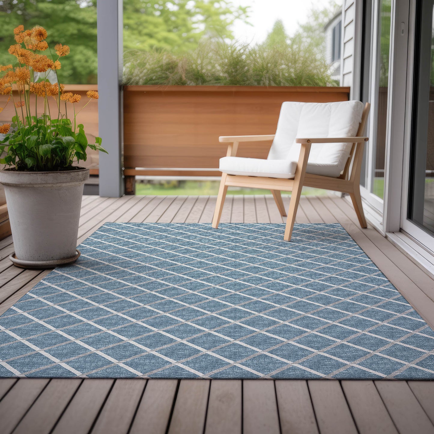 Machine Made York YO1 Sky Blue - Dalyn Rugs