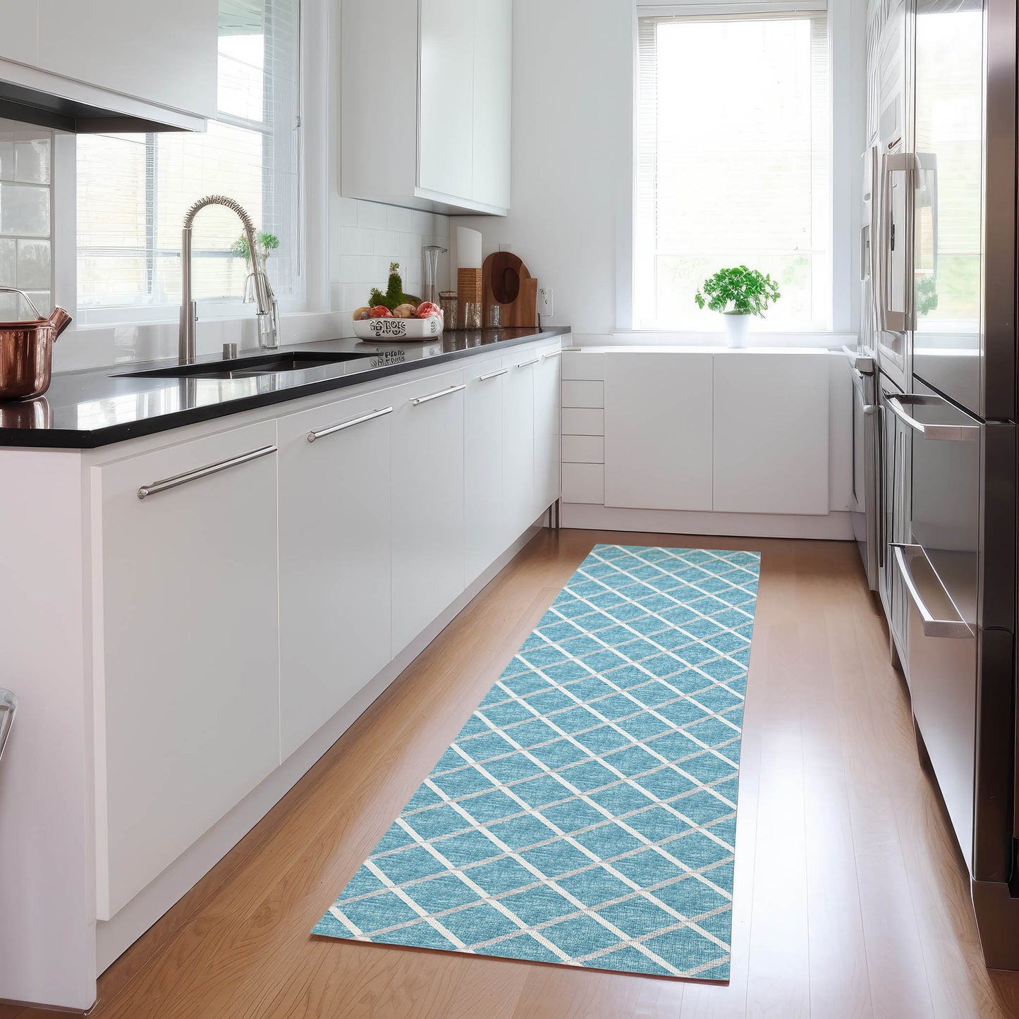 Machine Made York YO1 Sky Blue - Dalyn Rugs