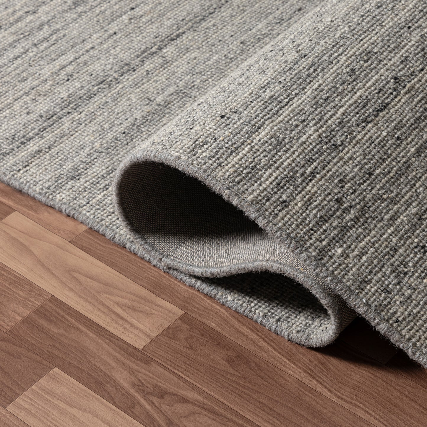 Zenith-82562 Contemporary Hand-Knotted Silver Cotton Indoor Area Rug - LR Home